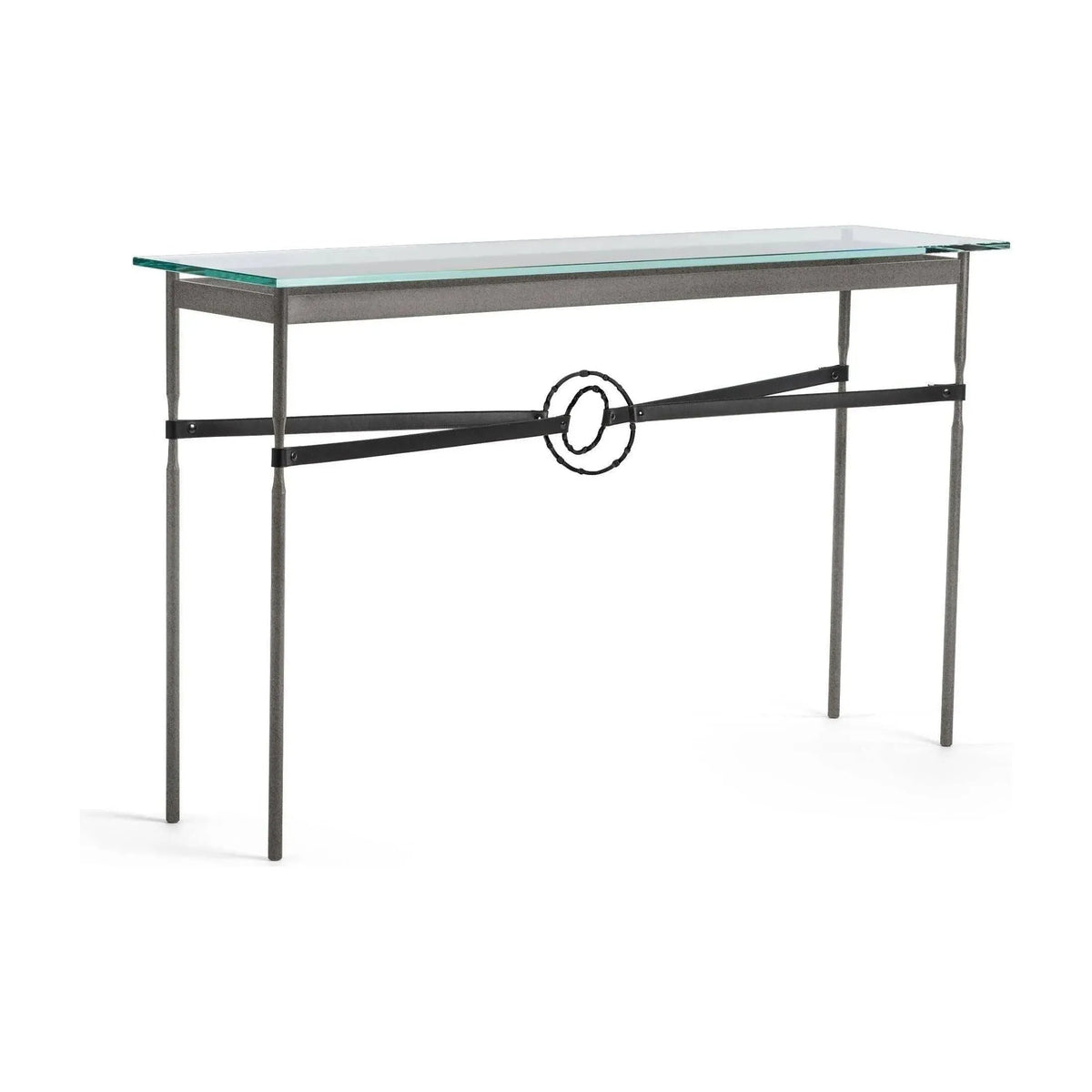 Hubbardton Forge - Equus Black Leather Console Table - 750118-20-10-LK-VA0714 | Montreal Lighting & Hardware