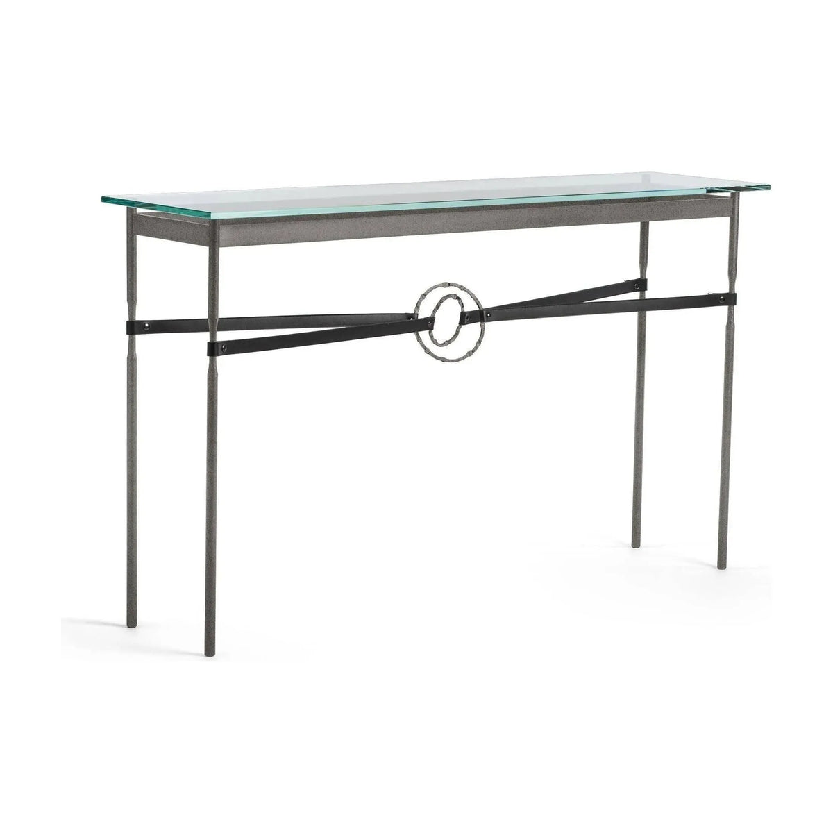 Hubbardton Forge - Equus Black Leather Console Table - 750118-20-20-LK-VA0714 | Montreal Lighting & Hardware