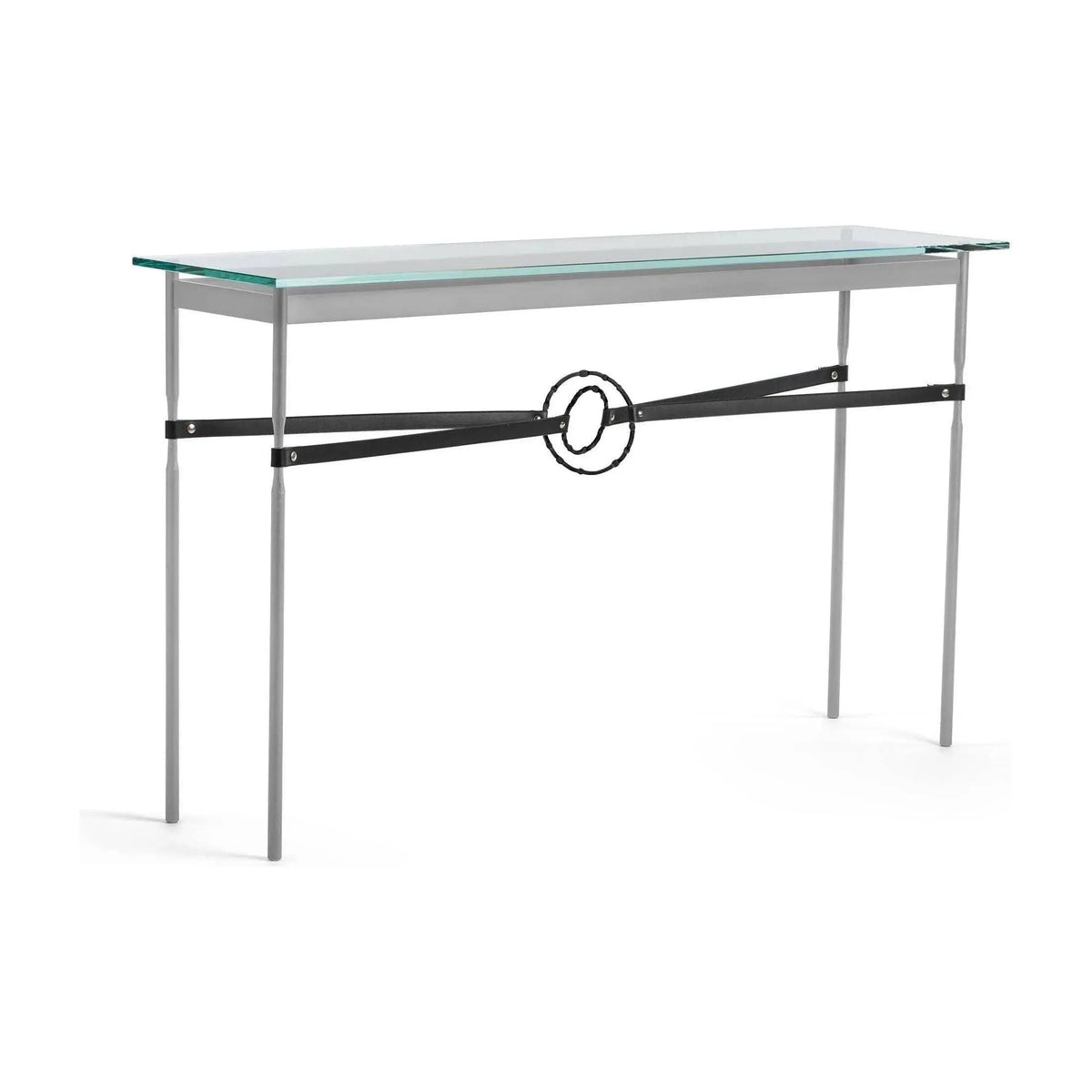 Hubbardton Forge - Equus Black Leather Console Table - 750118-82-10-LK-VA0714 | Montreal Lighting & Hardware