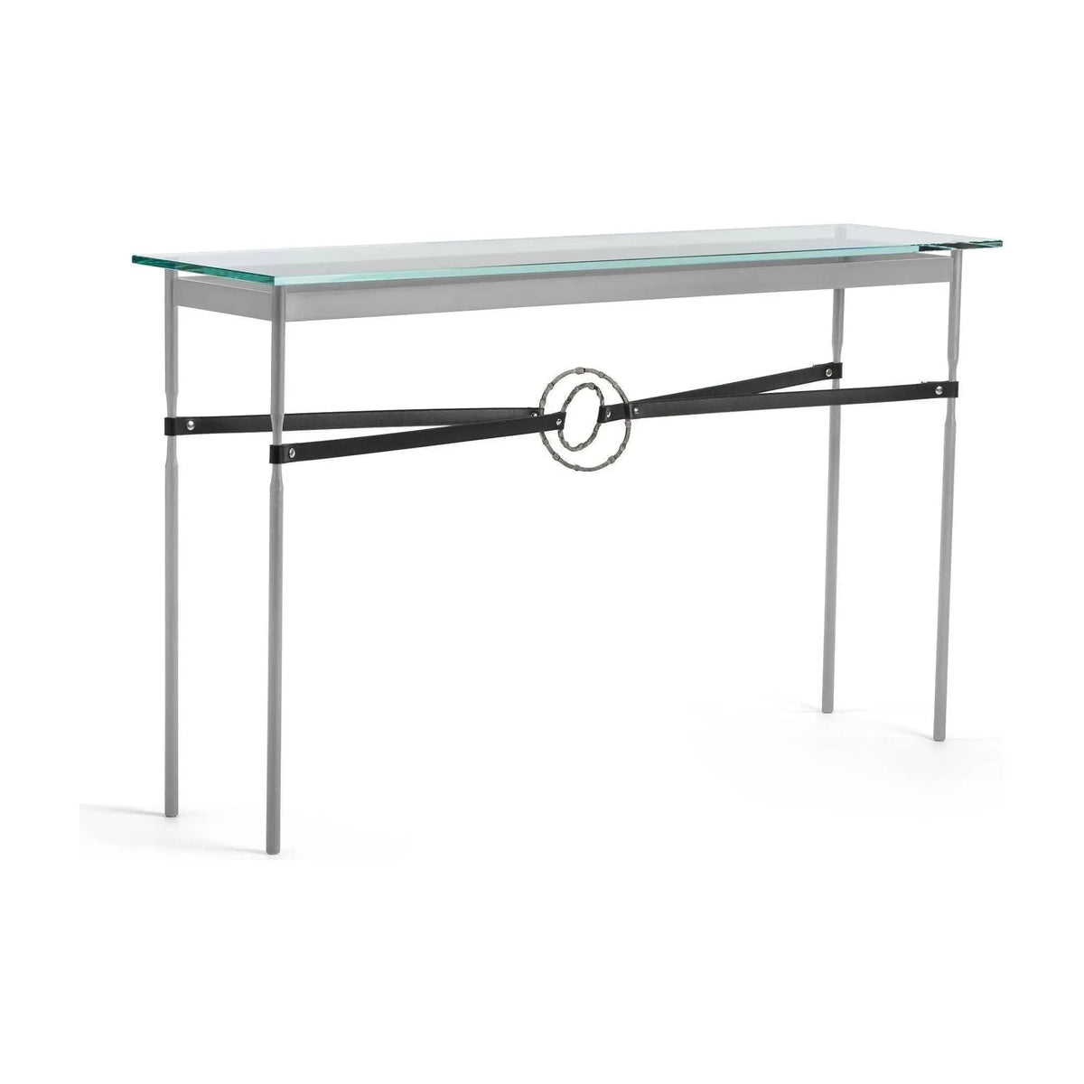 Hubbardton Forge - Equus Black Leather Console Table - 750118-82-20-LK-VA0714 | Montreal Lighting & Hardware