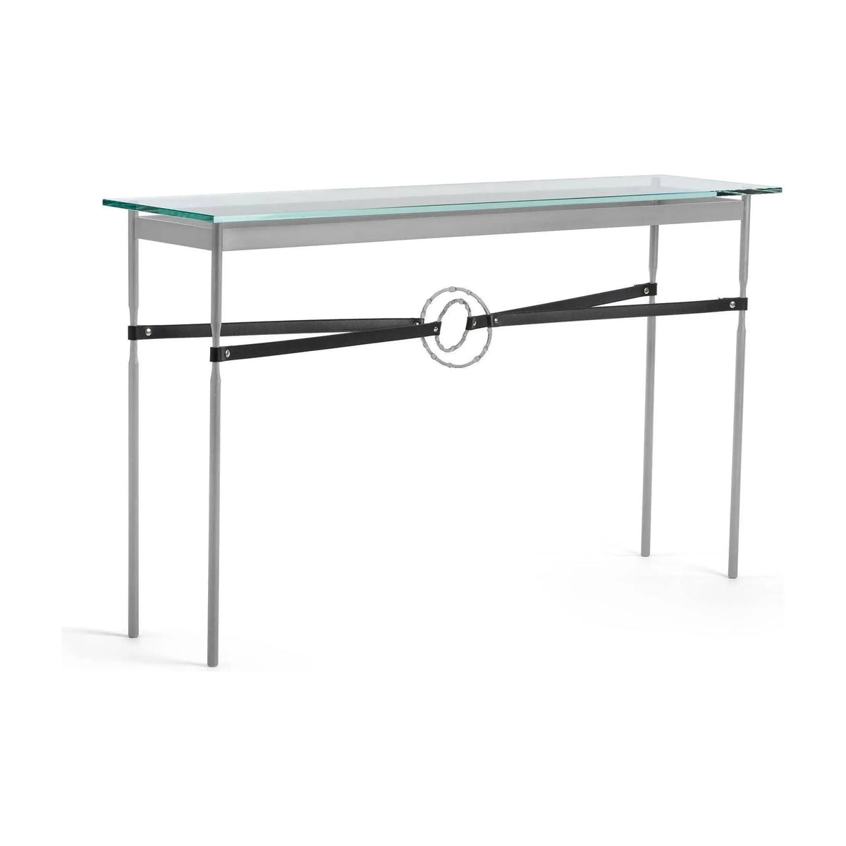 Hubbardton Forge - Equus Black Leather Console Table - 750118-82-82-LK-VA0714 | Montreal Lighting & Hardware