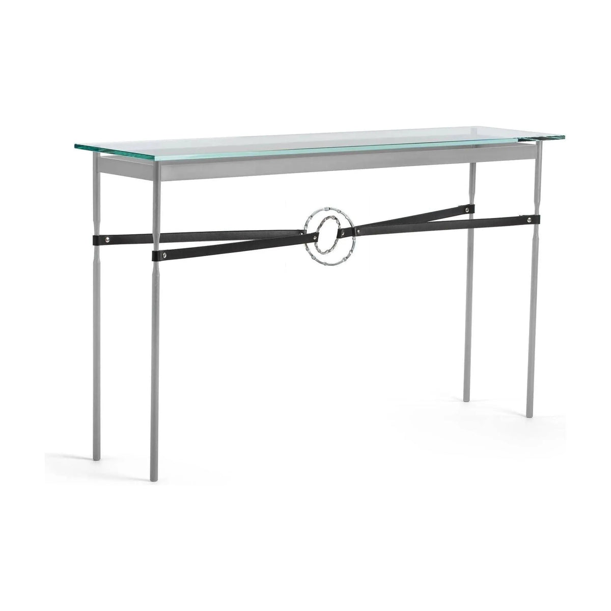 Hubbardton Forge - Equus Black Leather Console Table - 750118-82-85-LK-VA0714 | Montreal Lighting & Hardware