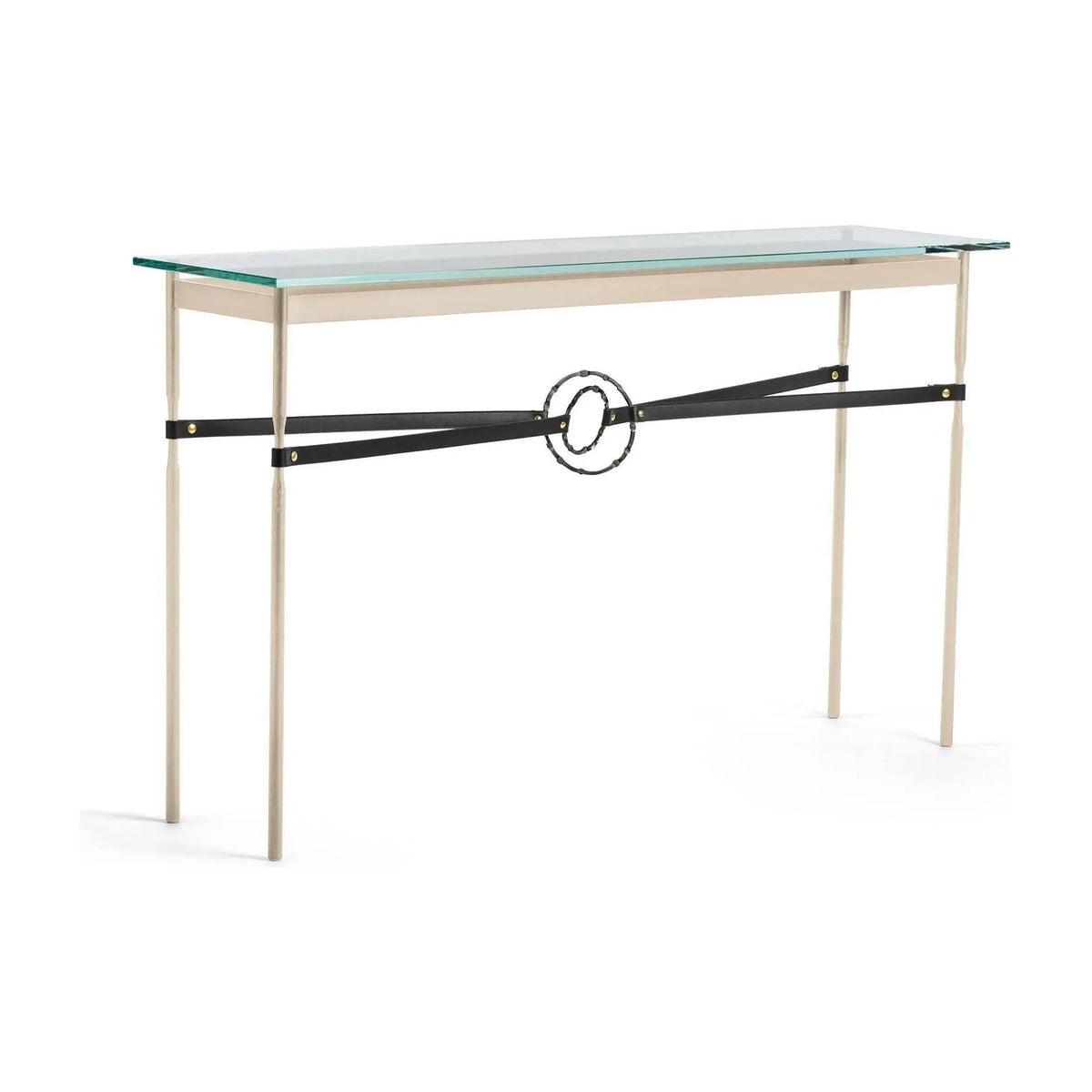 Hubbardton Forge - Equus Black Leather Console Table - 750118-84-07-LK-VA0714 | Montreal Lighting & Hardware