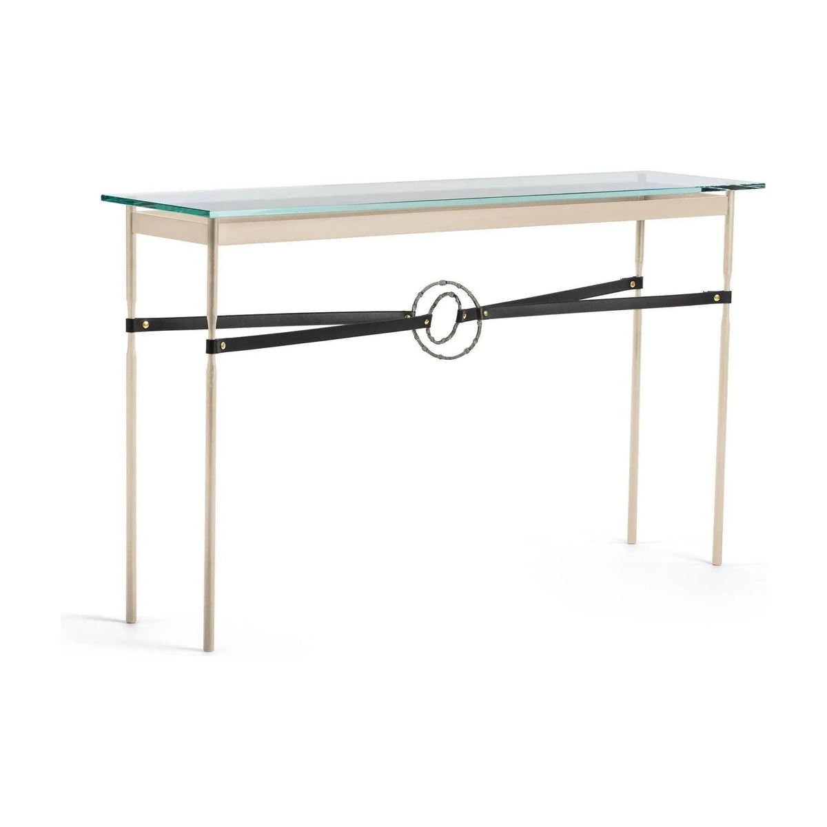 Hubbardton Forge - Equus Black Leather Console Table - 750118-84-20-LK-VA0714 | Montreal Lighting & Hardware