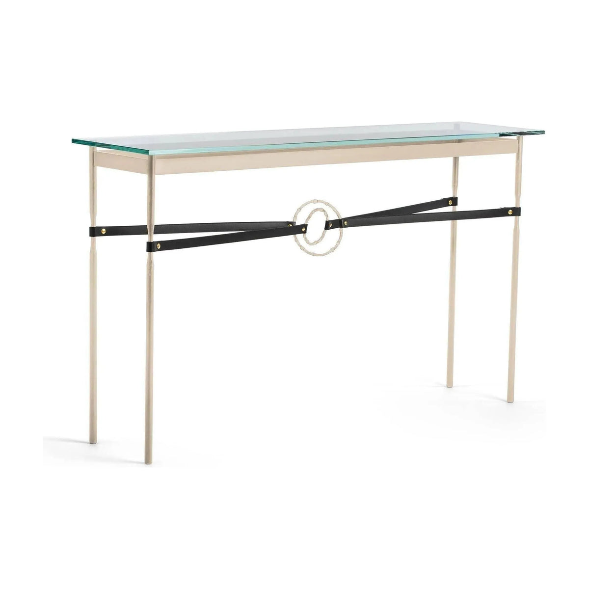 Hubbardton Forge - Equus Black Leather Console Table - 750118-84-84-LK-VA0714 | Montreal Lighting & Hardware