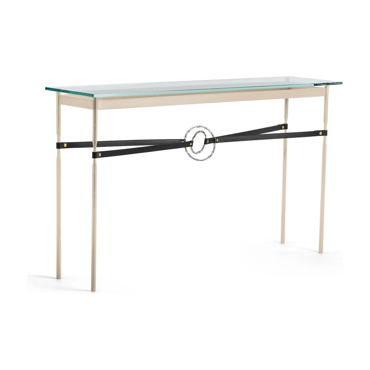 Hubbardton Forge - Equus Black Leather Console Table - 750118-84-85-LK-VA0714 | Montreal Lighting & Hardware