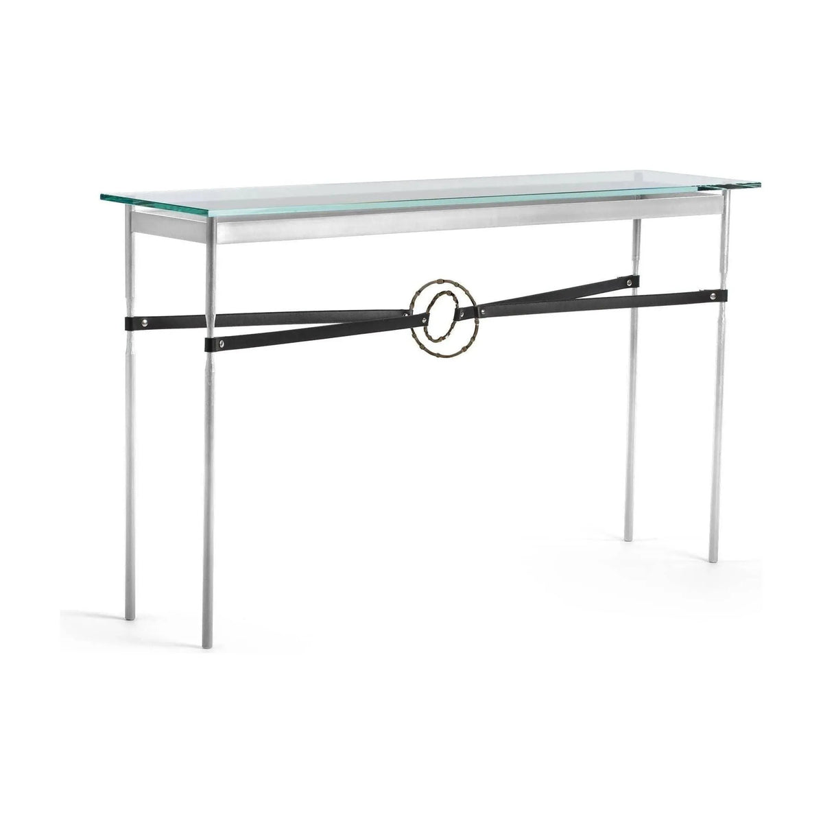 Hubbardton Forge - Equus Black Leather Console Table - 750118-85-05-LK-VA0714 | Montreal Lighting & Hardware