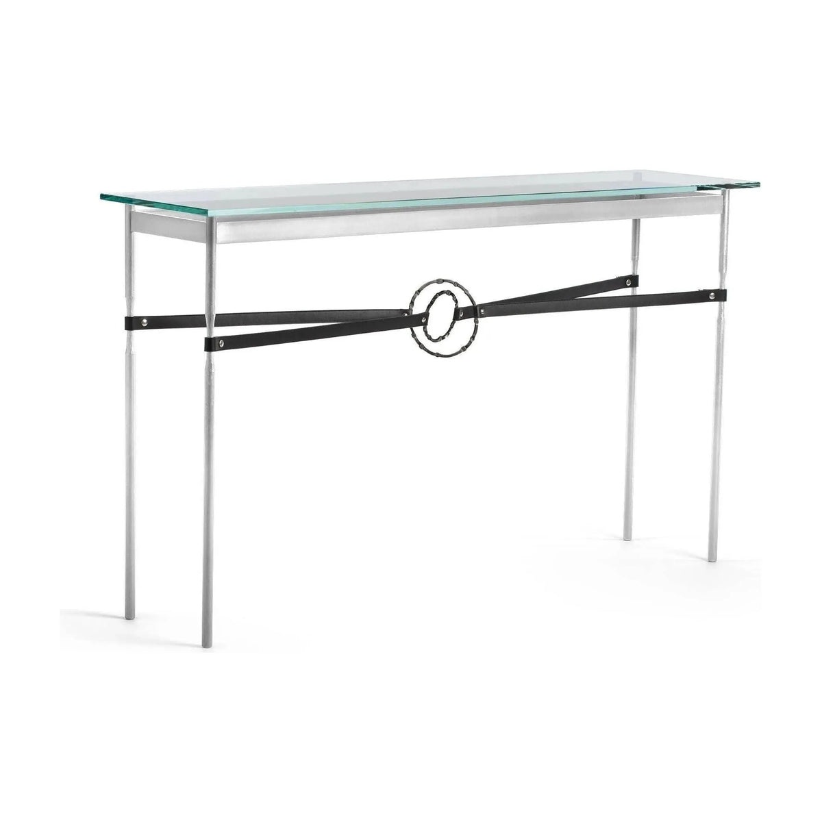 Hubbardton Forge - Equus Black Leather Console Table - 750118-85-07-LK-VA0714 | Montreal Lighting & Hardware