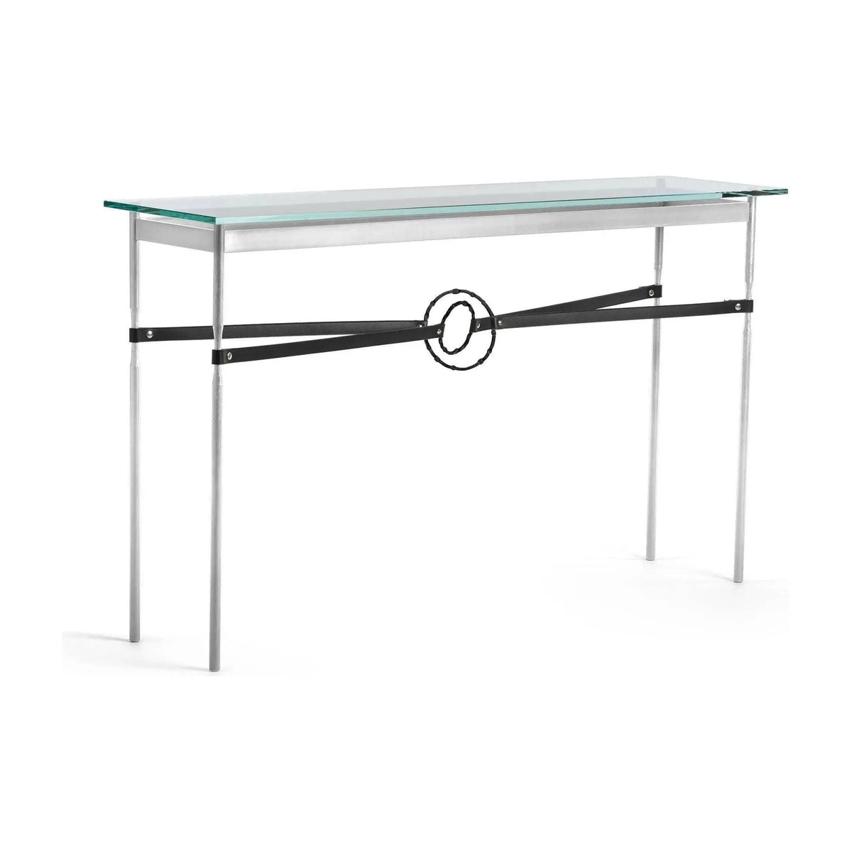 Hubbardton Forge - Equus Black Leather Console Table - 750118-85-10-LK-VA0714 | Montreal Lighting & Hardware