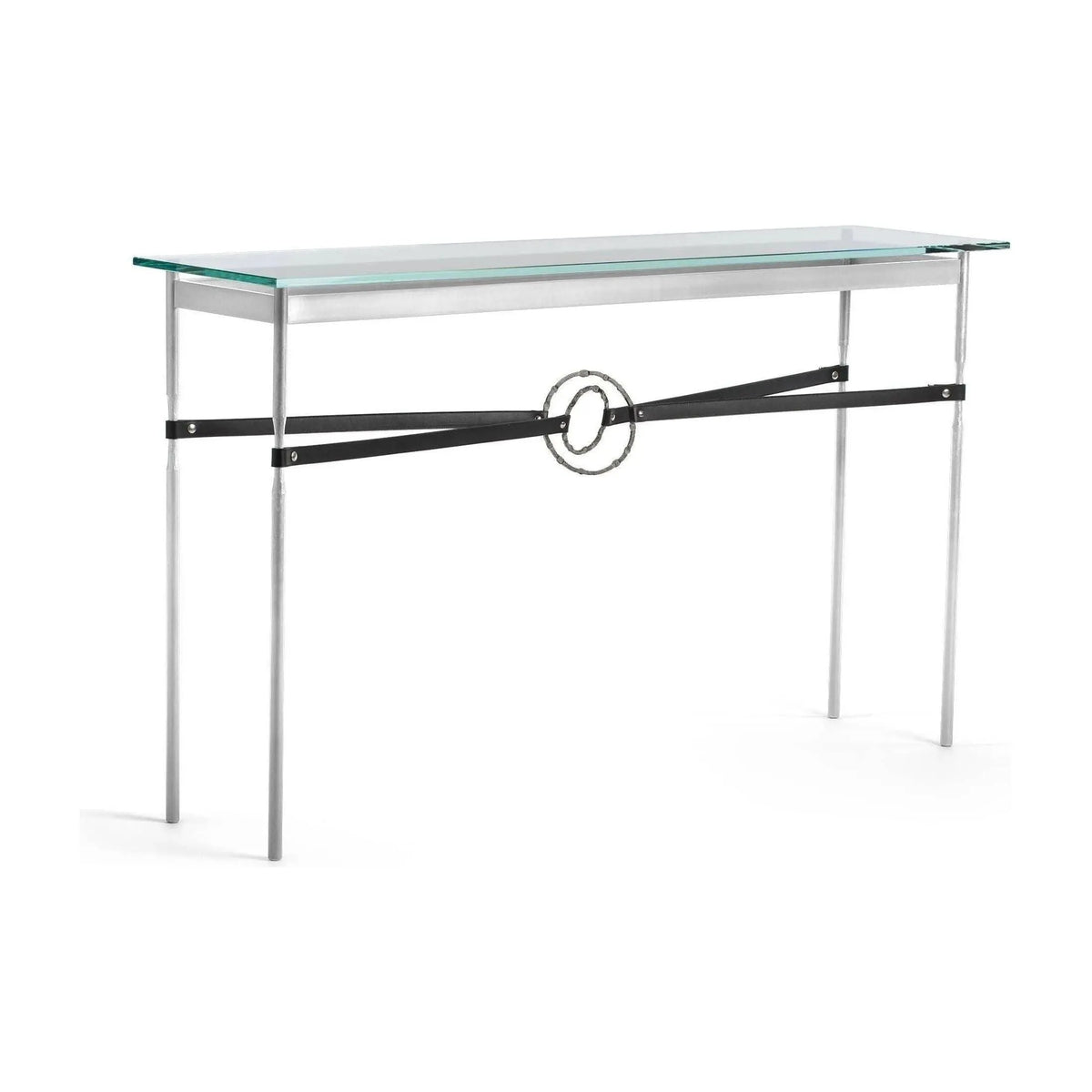 Hubbardton Forge - Equus Black Leather Console Table - 750118-85-20-LK-VA0714 | Montreal Lighting & Hardware