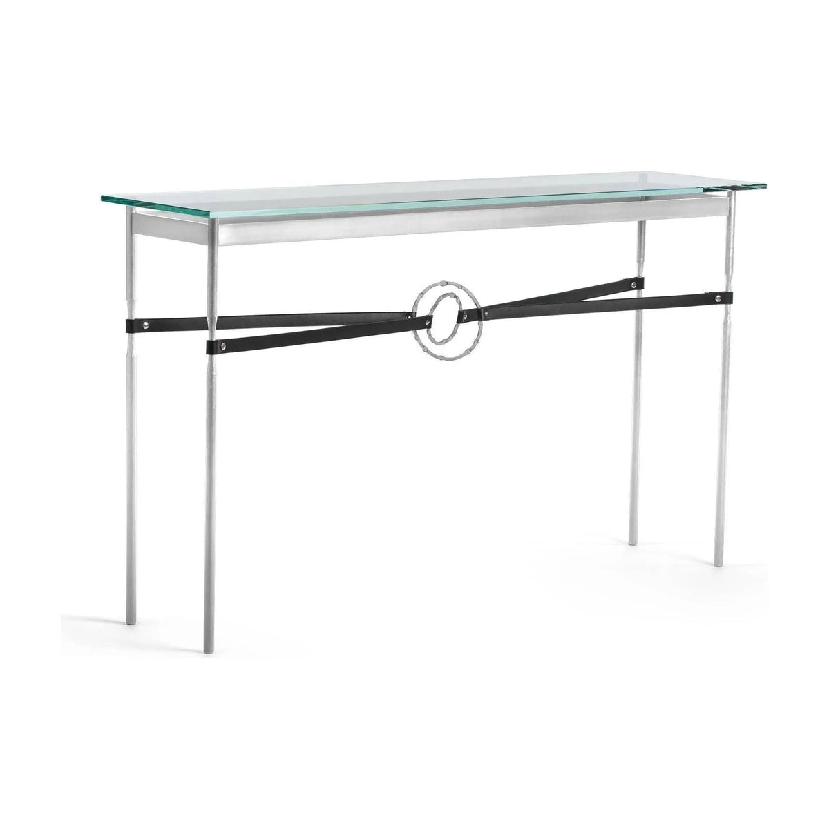 Hubbardton Forge - Equus Black Leather Console Table - 750118-85-82-LK-VA0714 | Montreal Lighting & Hardware