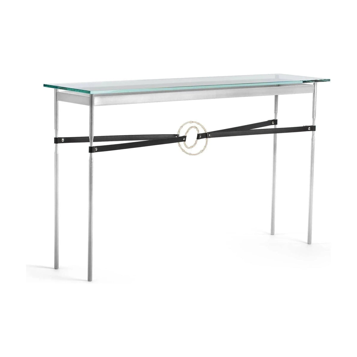 Hubbardton Forge - Equus Black Leather Console Table - 750118-85-84-LK-VA0714 | Montreal Lighting & Hardware