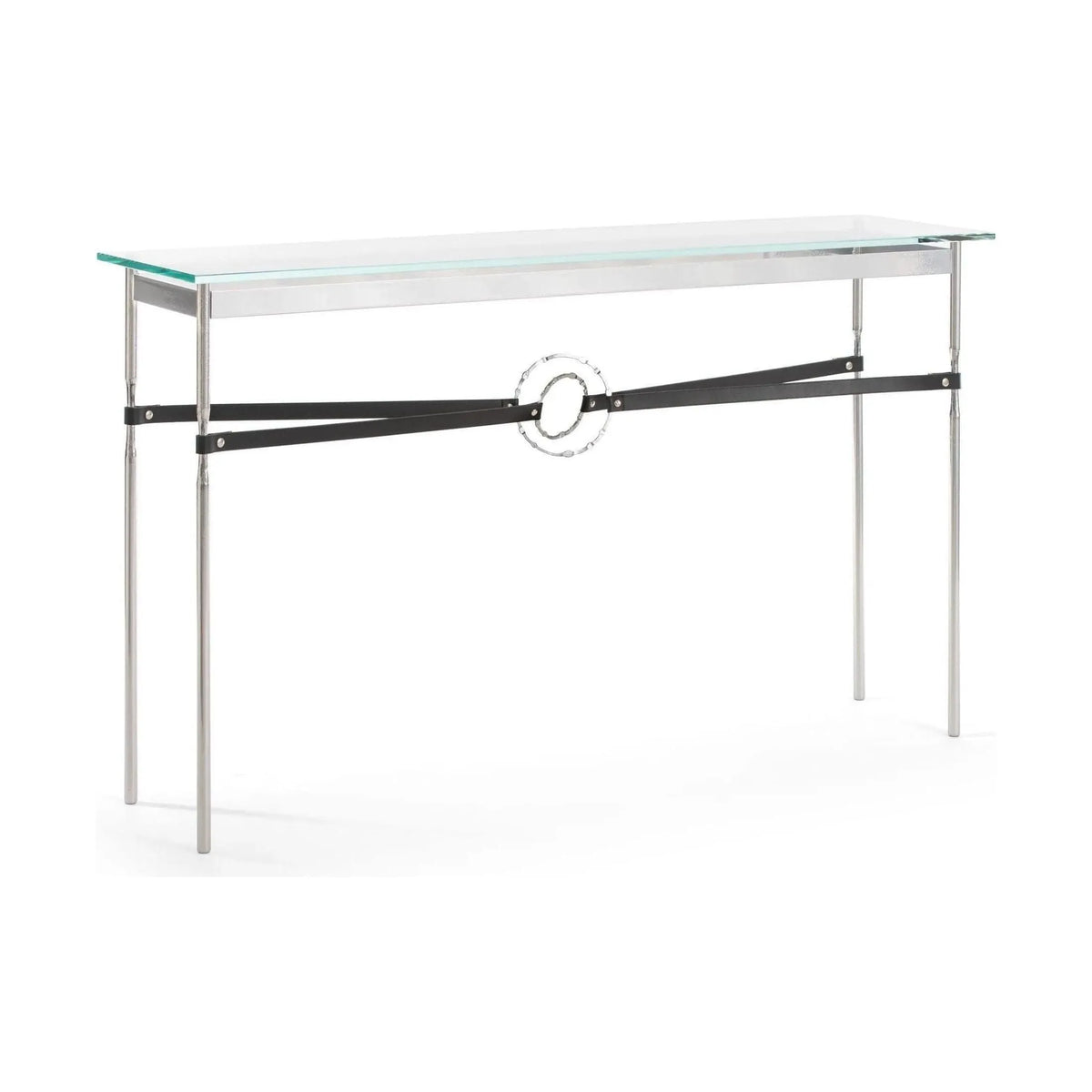 Hubbardton Forge - Equus Black Leather Console Table - 750118-85-85-LK-VA0714 | Montreal Lighting & Hardware