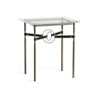Hubbardton Forge - Equus Black Leather Side Table - 750116-05-82-LK-VA0717 | Montreal Lighting & Hardware