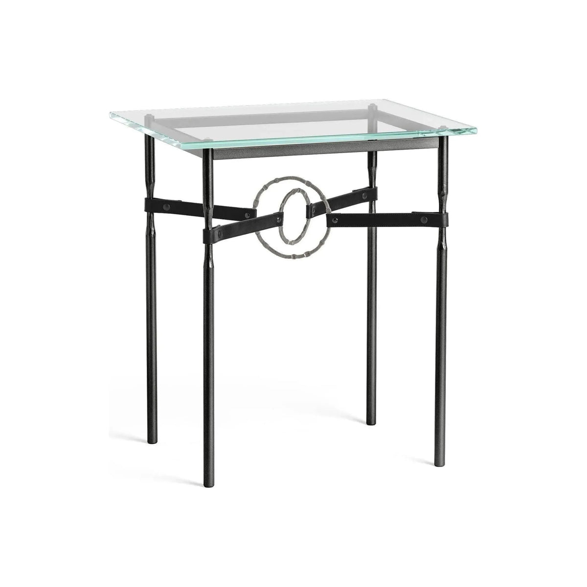 Hubbardton Forge - Equus Black Leather Side Table - 750116-10-20-LK-VA0717 | Montreal Lighting & Hardware