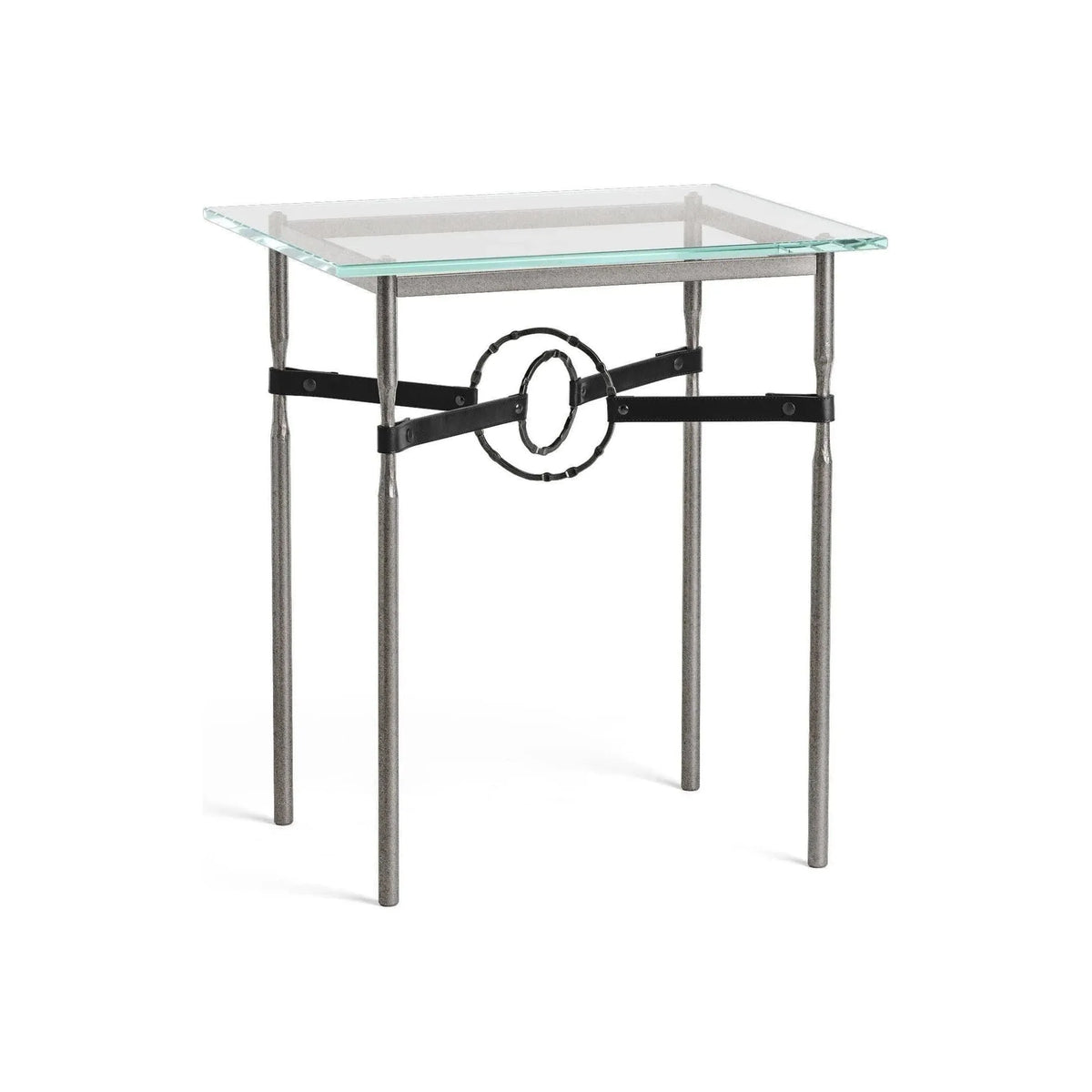 Hubbardton Forge - Equus Black Leather Side Table - 750116-20-10-LK-VA0717 | Montreal Lighting & Hardware