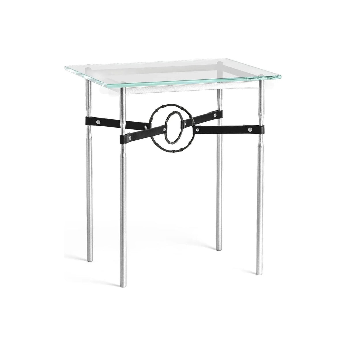 Hubbardton Forge - Equus Black Leather Side Table - 750116-85-10-LK-VA0717 | Montreal Lighting & Hardware