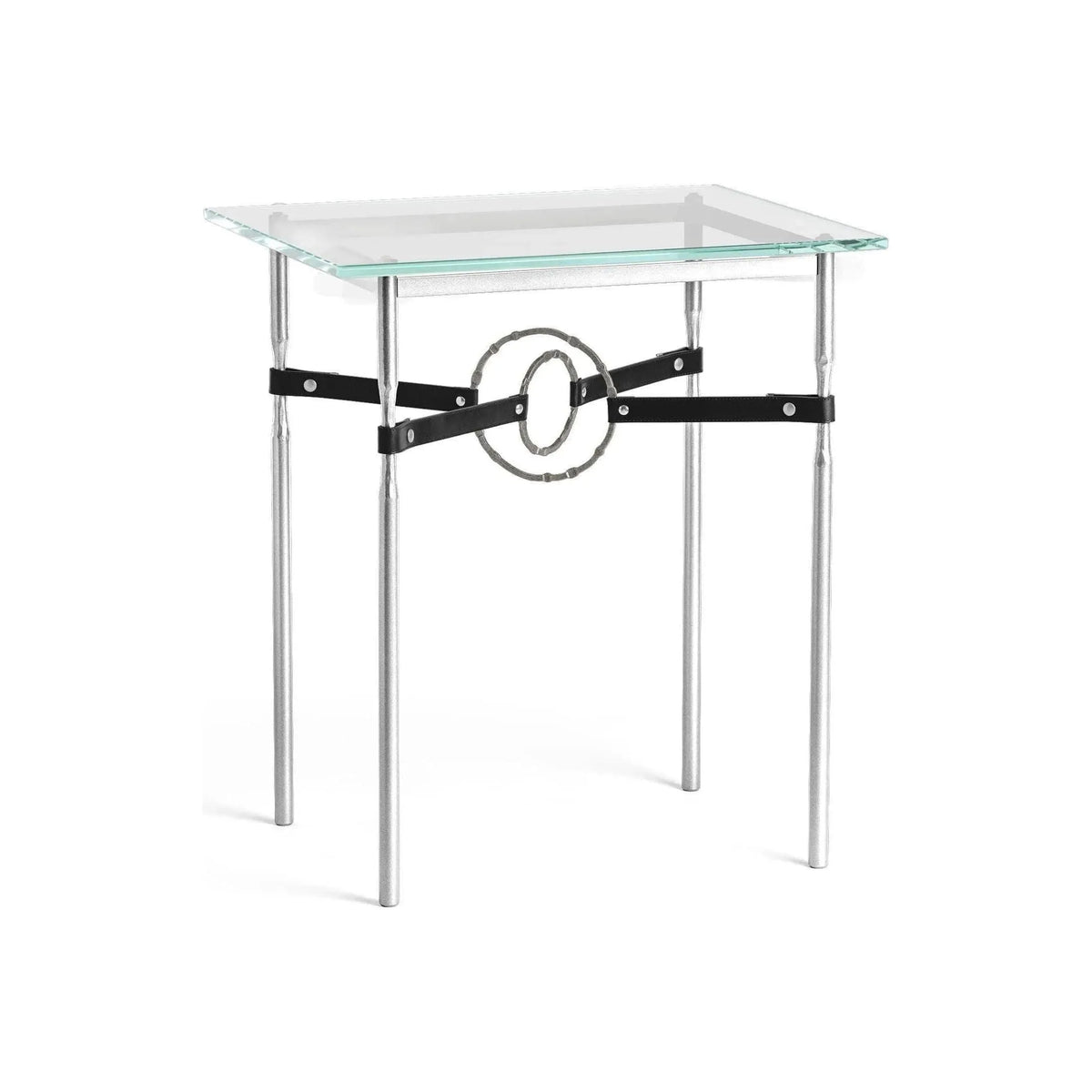 Hubbardton Forge - Equus Black Leather Side Table - 750116-85-20-LK-VA0717 | Montreal Lighting & Hardware