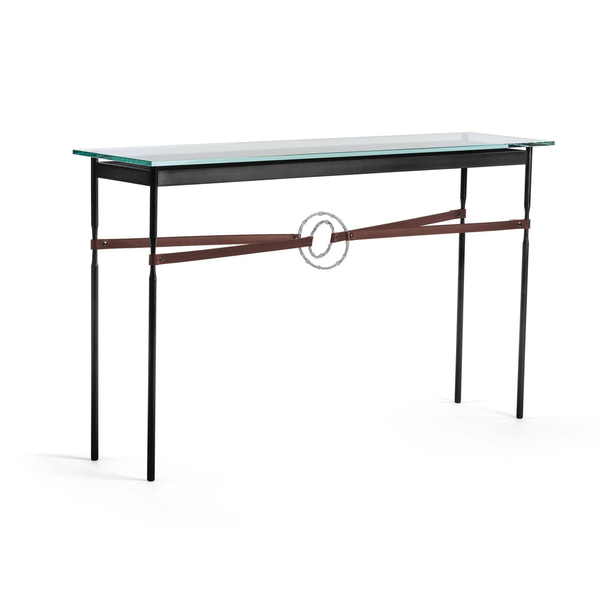Hubbardton Forge - Equus Brown Leather Console Table - 750118-10-82-LB-VA0714 | Montreal Lighting & Hardware