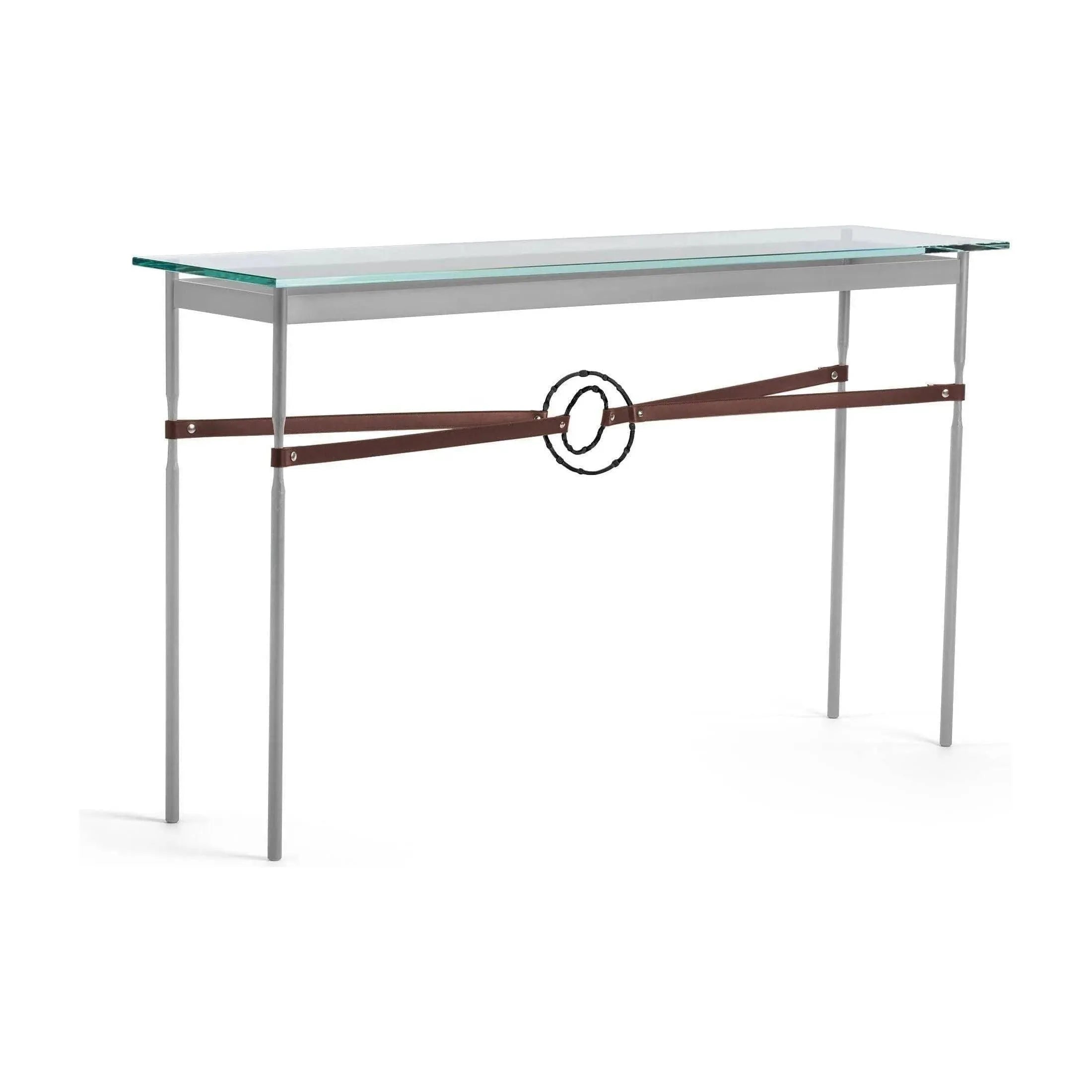 Hubbardton Forge - Equus Brown Leather Console Table - 750118-82-10-LB-VA0714 | Montreal Lighting & Hardware