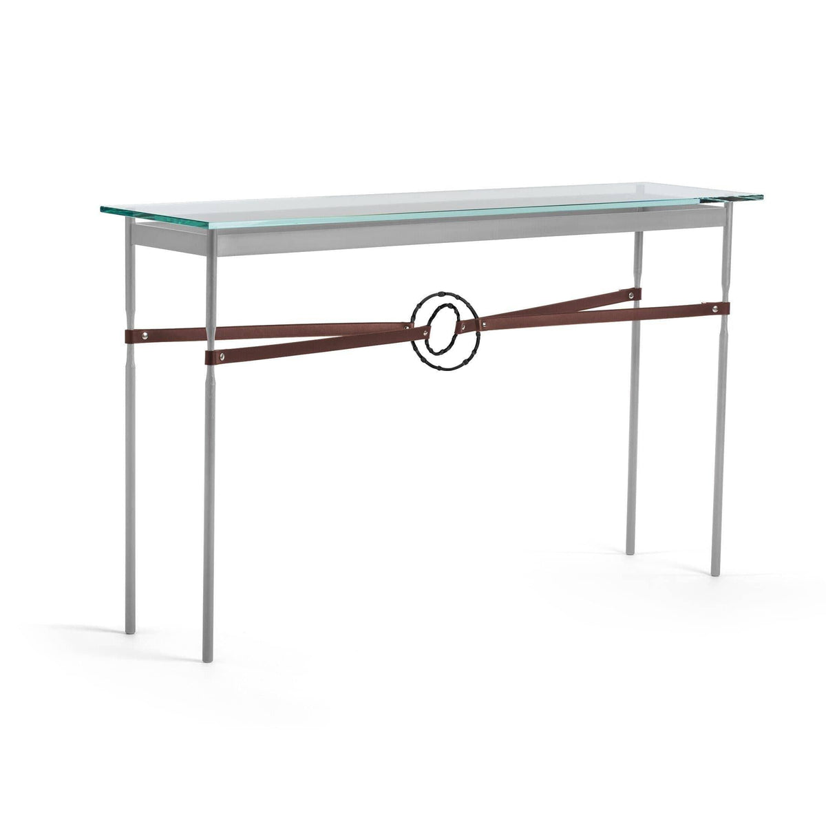 Hubbardton Forge - Equus Brown Leather Console Table - 750118-82-10-LB-VA0714 | Montreal Lighting & Hardware