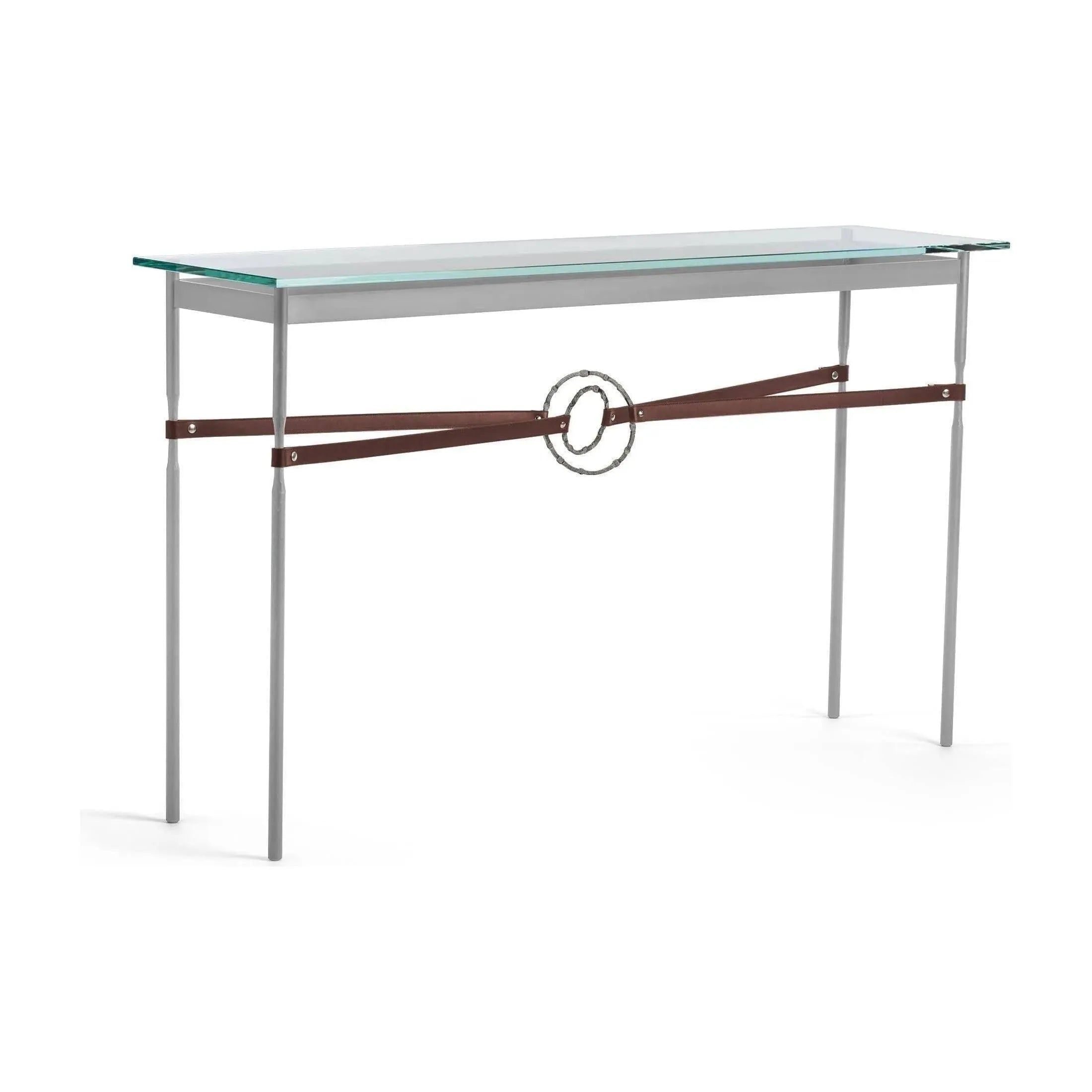 Hubbardton Forge - Equus Brown Leather Console Table - 750118-82-20-LB-VA0714 | Montreal Lighting & Hardware