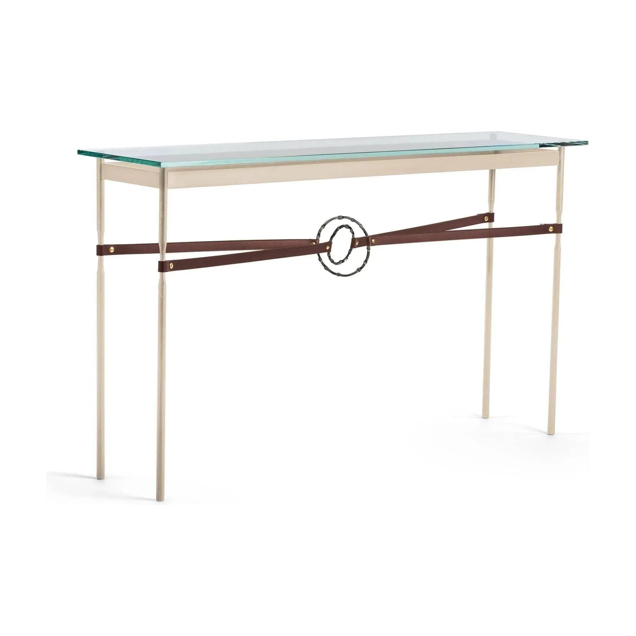 Hubbardton Forge - Equus Brown Leather Console Table - 750118-84-07-LB-VA0714 | Montreal Lighting & Hardware