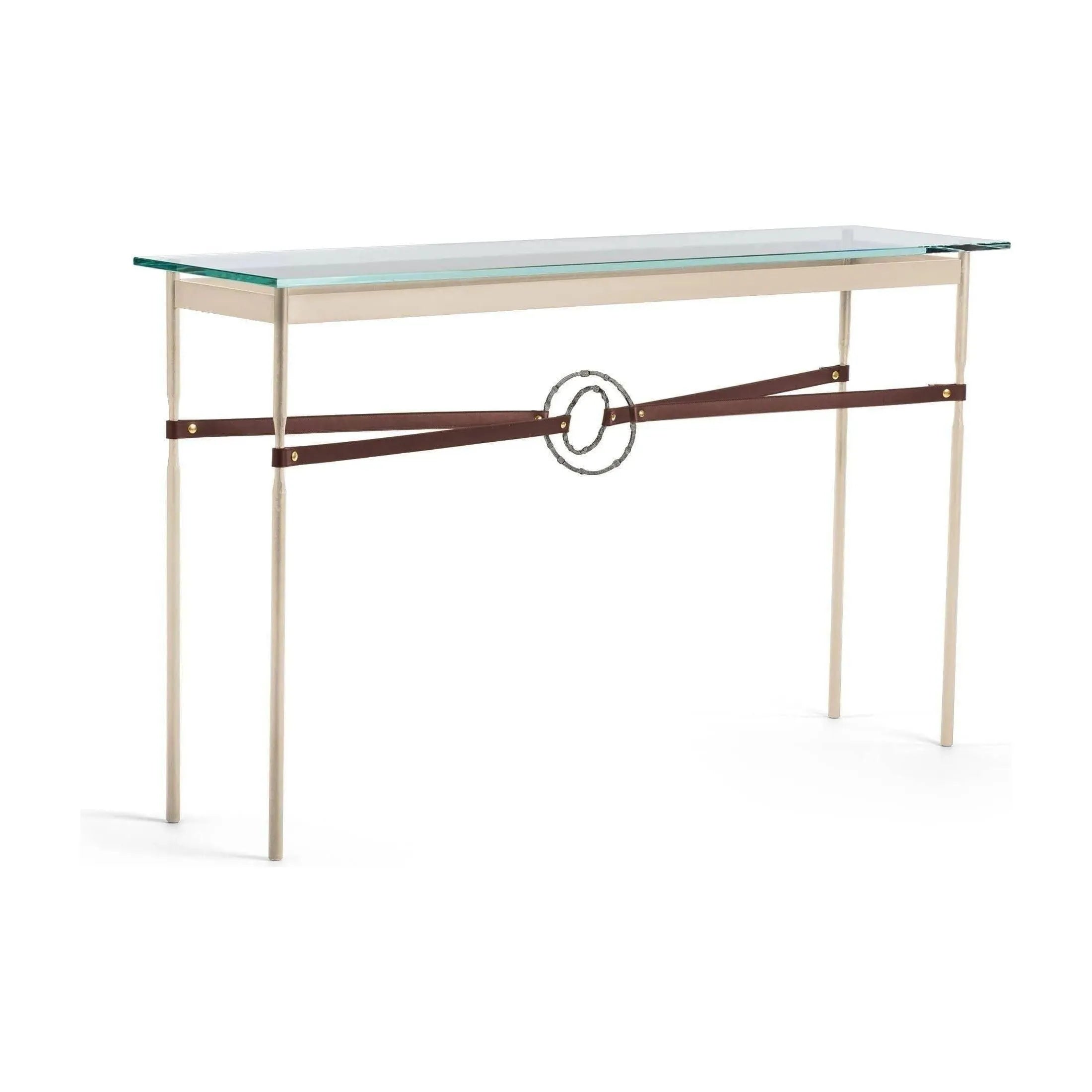 Hubbardton Forge - Equus Brown Leather Console Table - 750118-84-20-LB-VA0714 | Montreal Lighting & Hardware