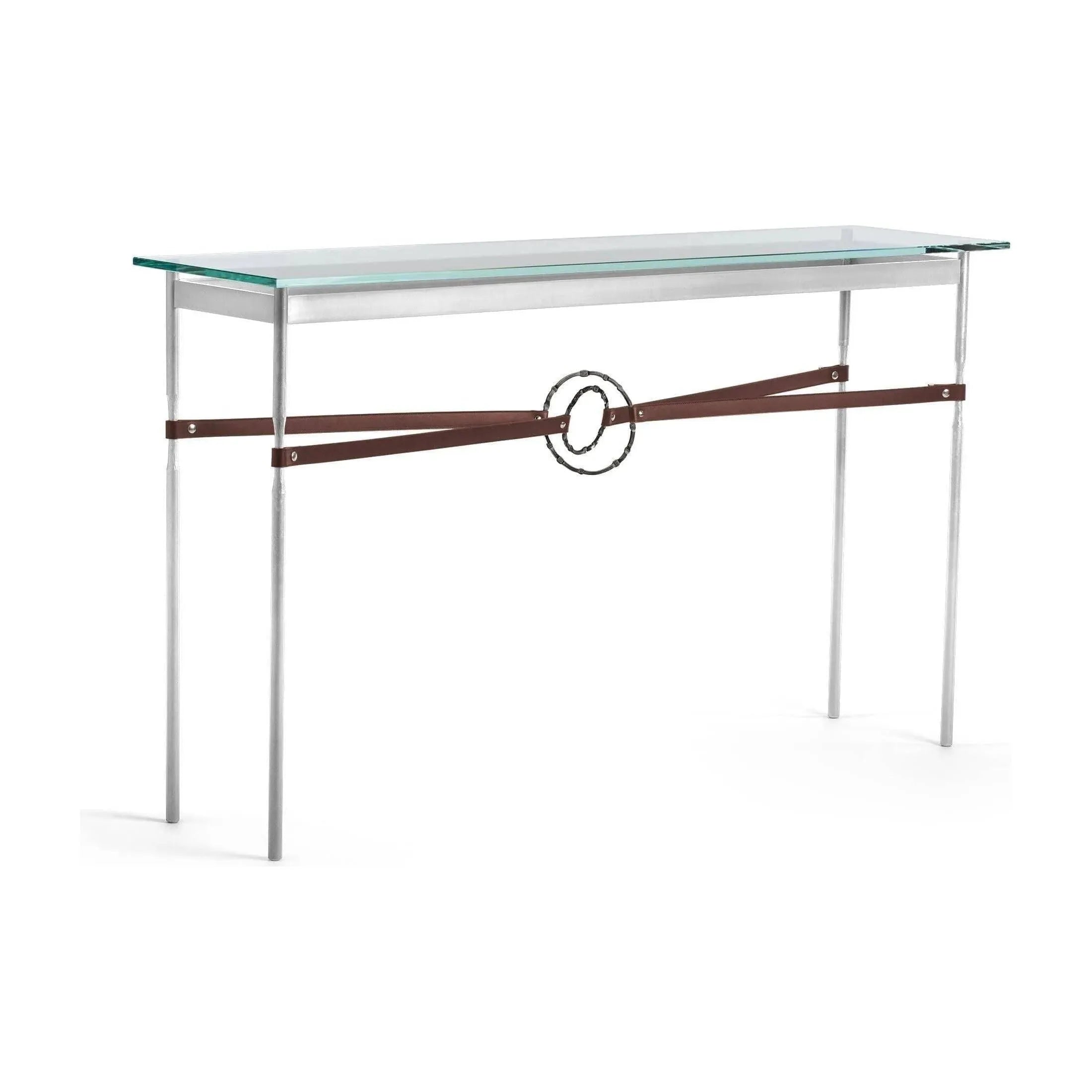 Hubbardton Forge - Equus Brown Leather Console Table - 750118-85-07-LB-VA0714 | Montreal Lighting & Hardware