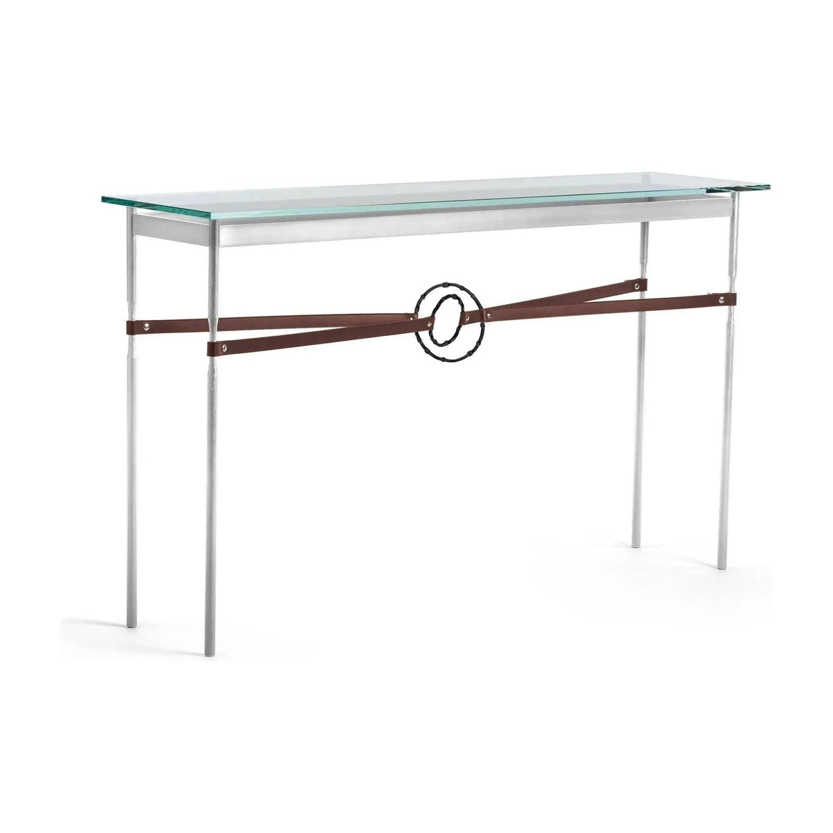 Hubbardton Forge - Equus Brown Leather Console Table - 750118-85-10-LB-VA0714 | Montreal Lighting & Hardware