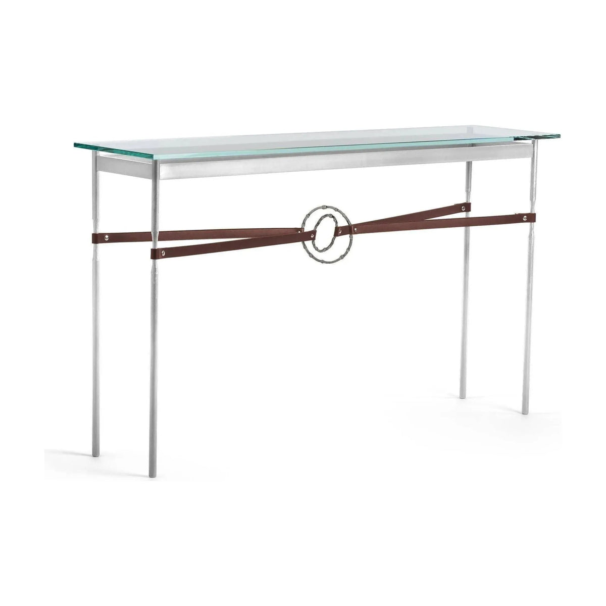 Hubbardton Forge - Equus Brown Leather Console Table - 750118-85-20-LB-VA0714 | Montreal Lighting & Hardware