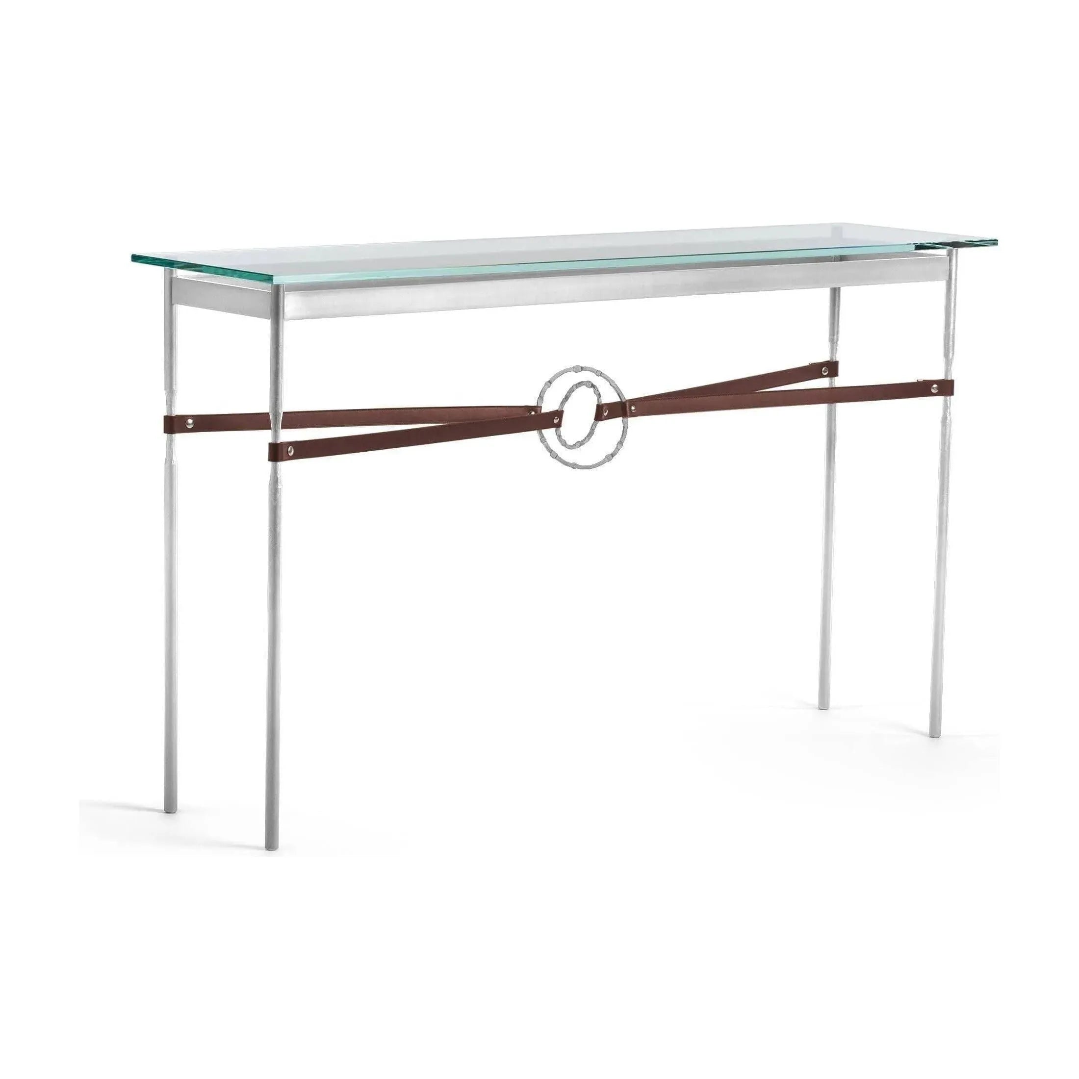 Hubbardton Forge - Equus Brown Leather Console Table - 750118-85-82-LB-VA0714 | Montreal Lighting & Hardware