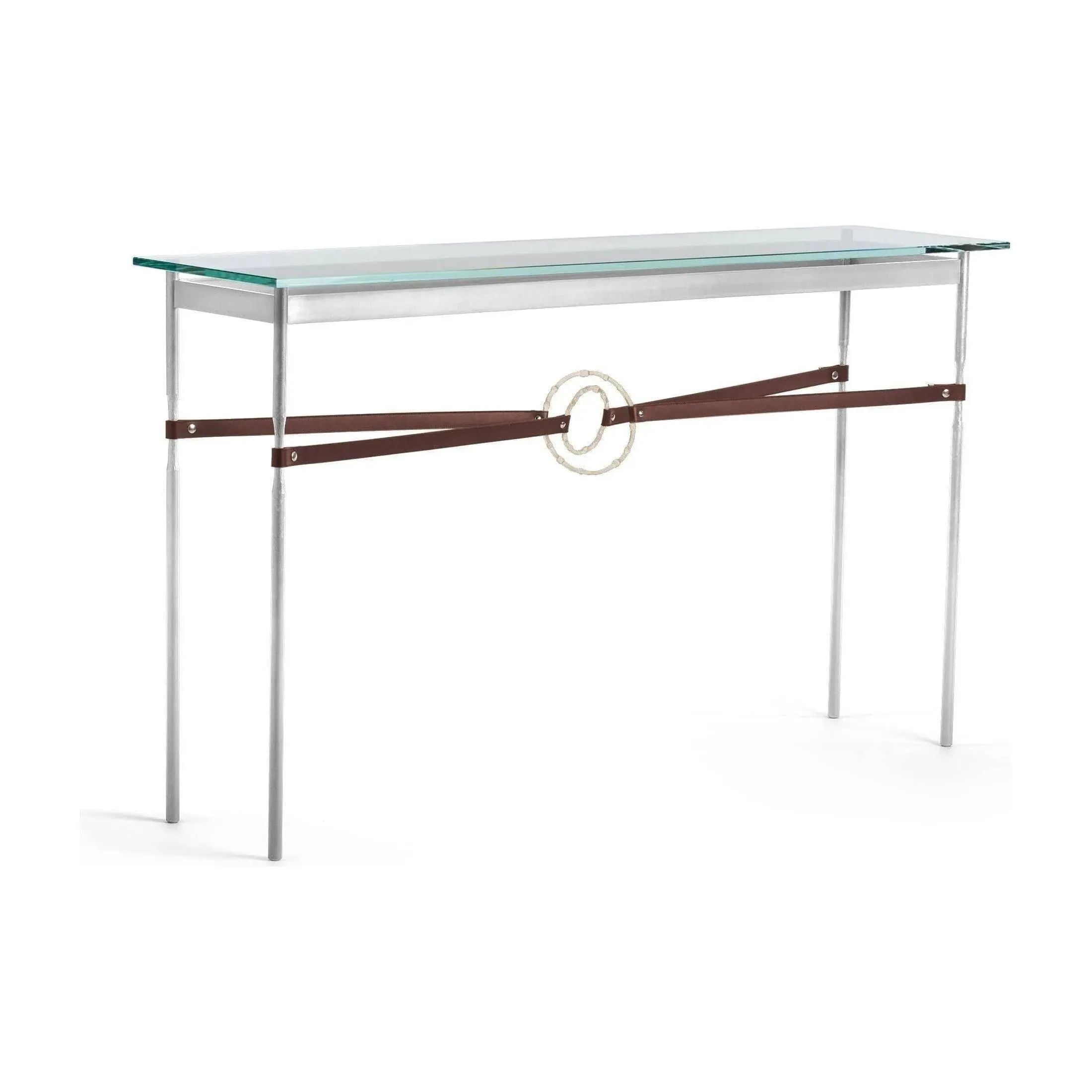 Hubbardton Forge - Equus Brown Leather Console Table - 750118-85-84-LB-VA0714 | Montreal Lighting & Hardware
