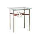 Hubbardton Forge - Equus Brown Leather Side Table - 750116-05-84-LB-VA0717 | Montreal Lighting & Hardware