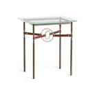 Hubbardton Forge - Equus Brown Leather Side Table - 750116-05-85-LB-VA0717 | Montreal Lighting & Hardware