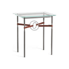 Hubbardton Forge - Equus Brown Leather Side Table - 750116-07-82-LB-VA0717 | Montreal Lighting & Hardware