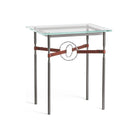 Hubbardton Forge - Equus Brown Leather Side Table - 750116-07-85-LB-VA0717 | Montreal Lighting & Hardware