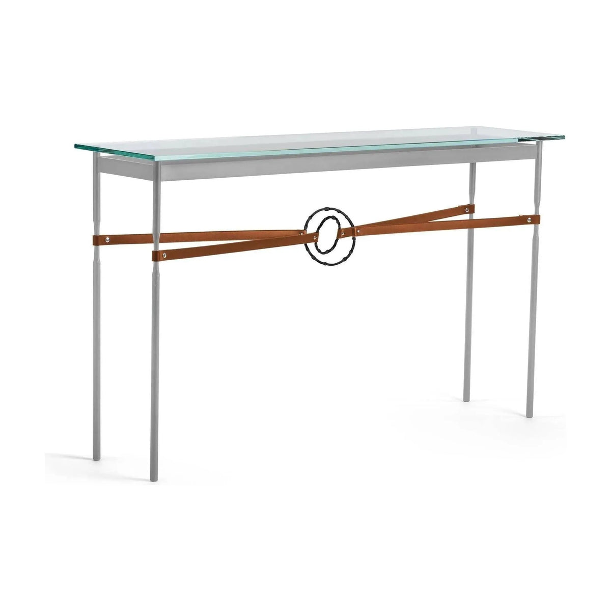 Hubbardton Forge - Equus Chestnut Leather Console Table - 750118-82-10-LC-VA0714 | Montreal Lighting & Hardware