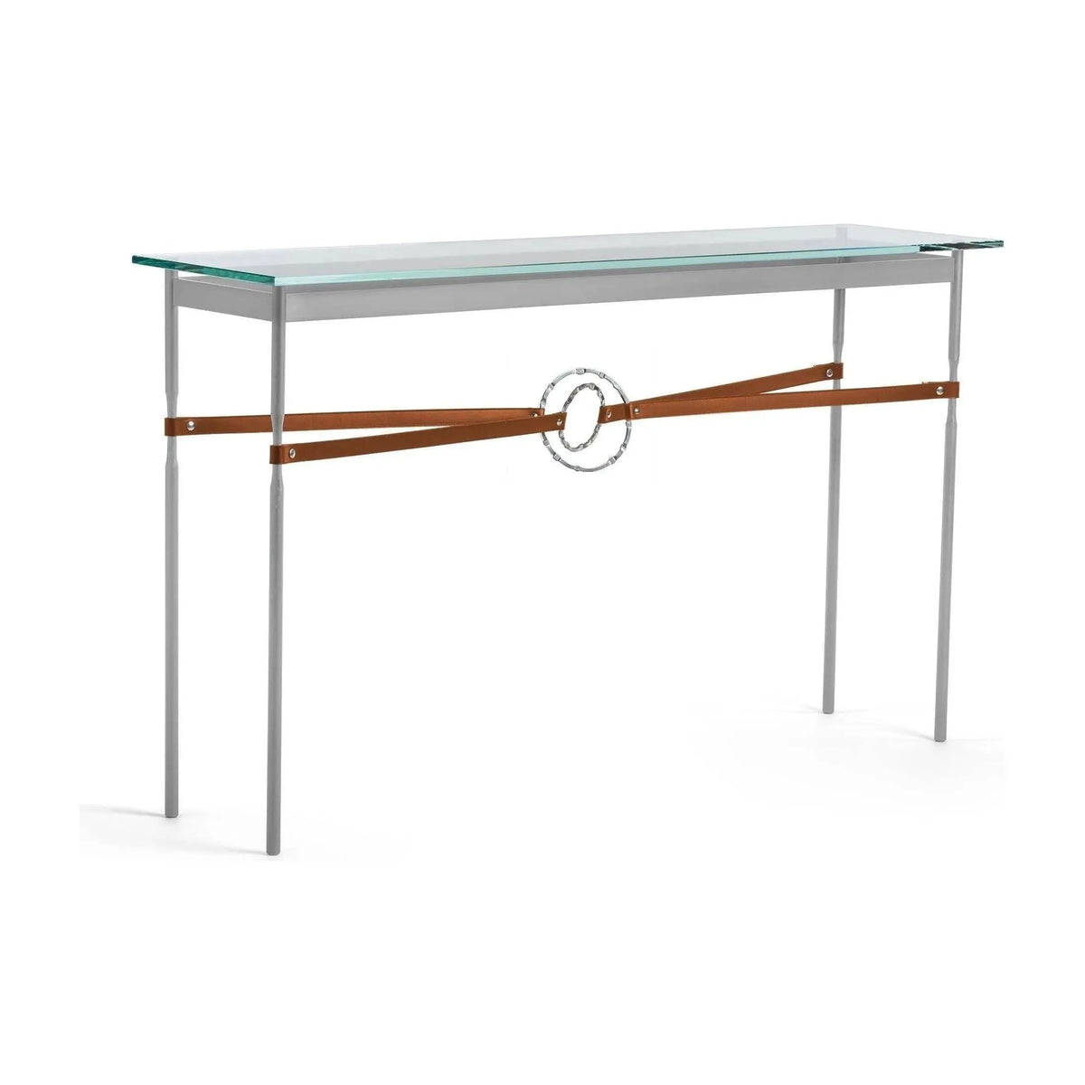 Hubbardton Forge - Equus Chestnut Leather Console Table - 750118-82-85-LC-VA0714 | Montreal Lighting & Hardware