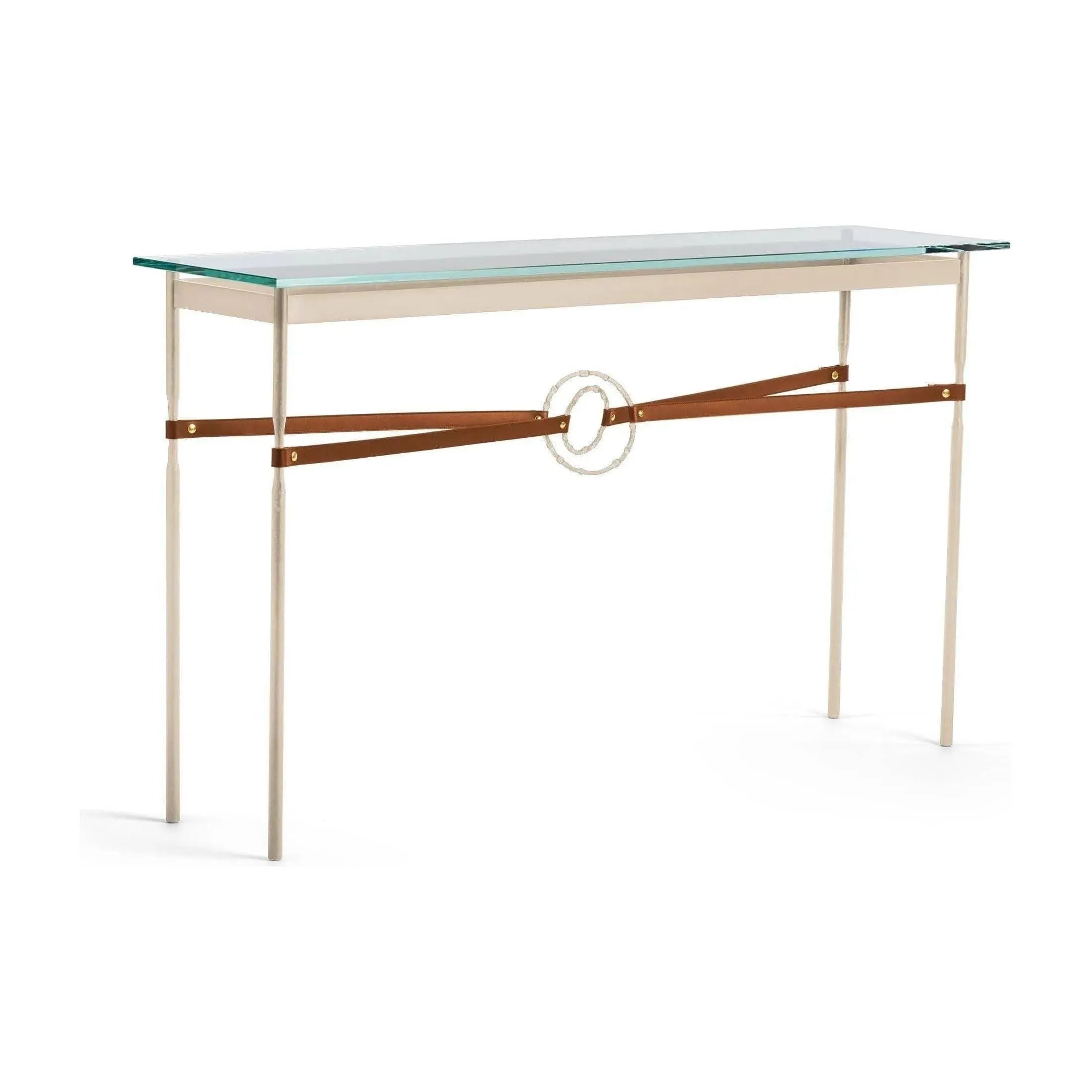 Hubbardton Forge - Equus Chestnut Leather Console Table - 750118-84-84-LC-VA0714 | Montreal Lighting & Hardware
