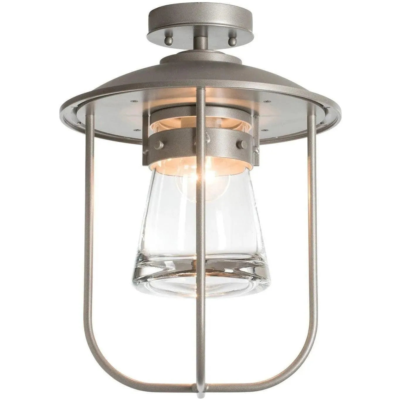 Hubbardton Forge - Erlenmeyer 12-Inch One Light Outdoor Semi-Flush Mount - 356015-SKT-78-ZM0467 | Montreal Lighting & Hardware