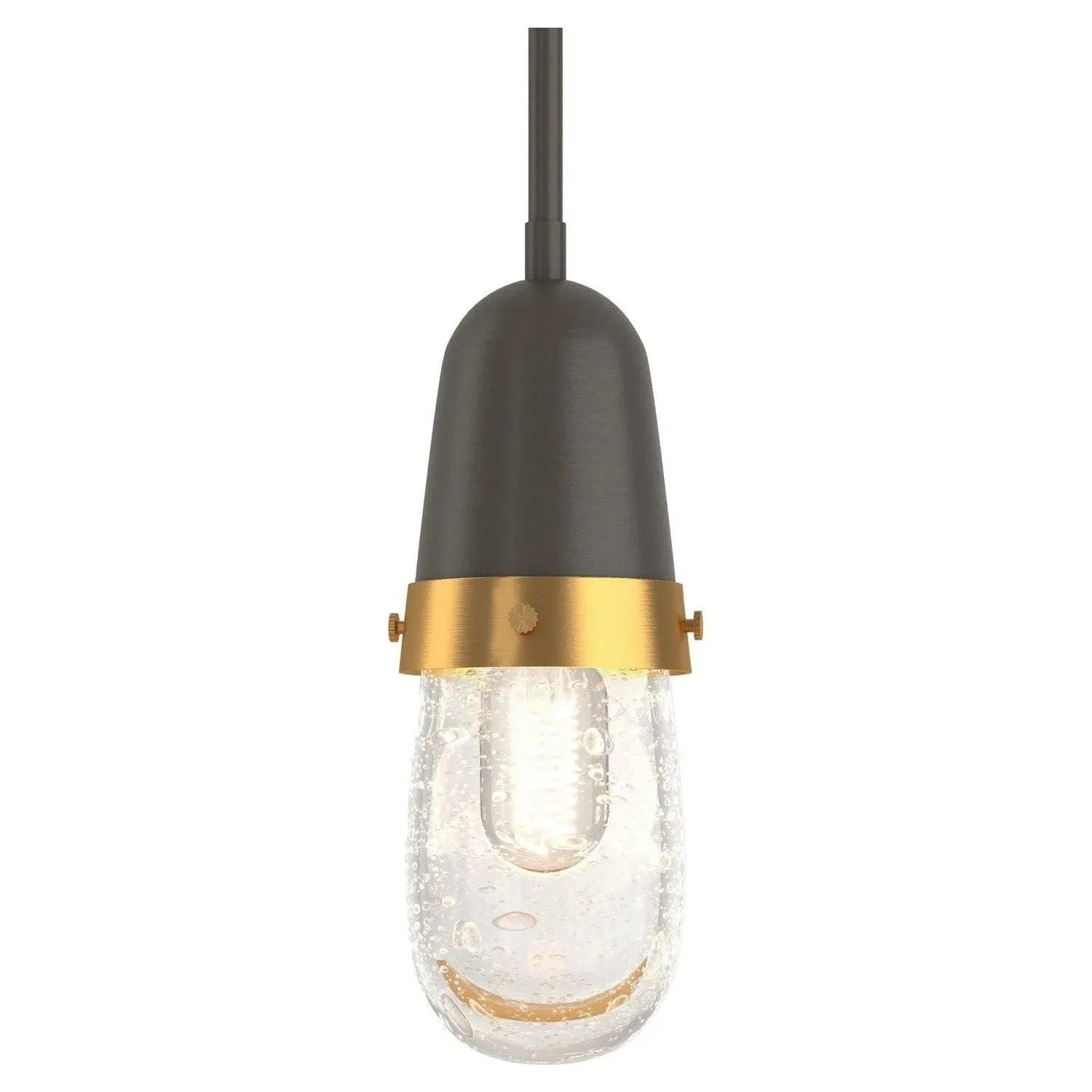 Hubbardton Forge - Fizz Mini Pendant - 187000-SKT-MULT-05-BR-YG0512 | Montreal Lighting & Hardware