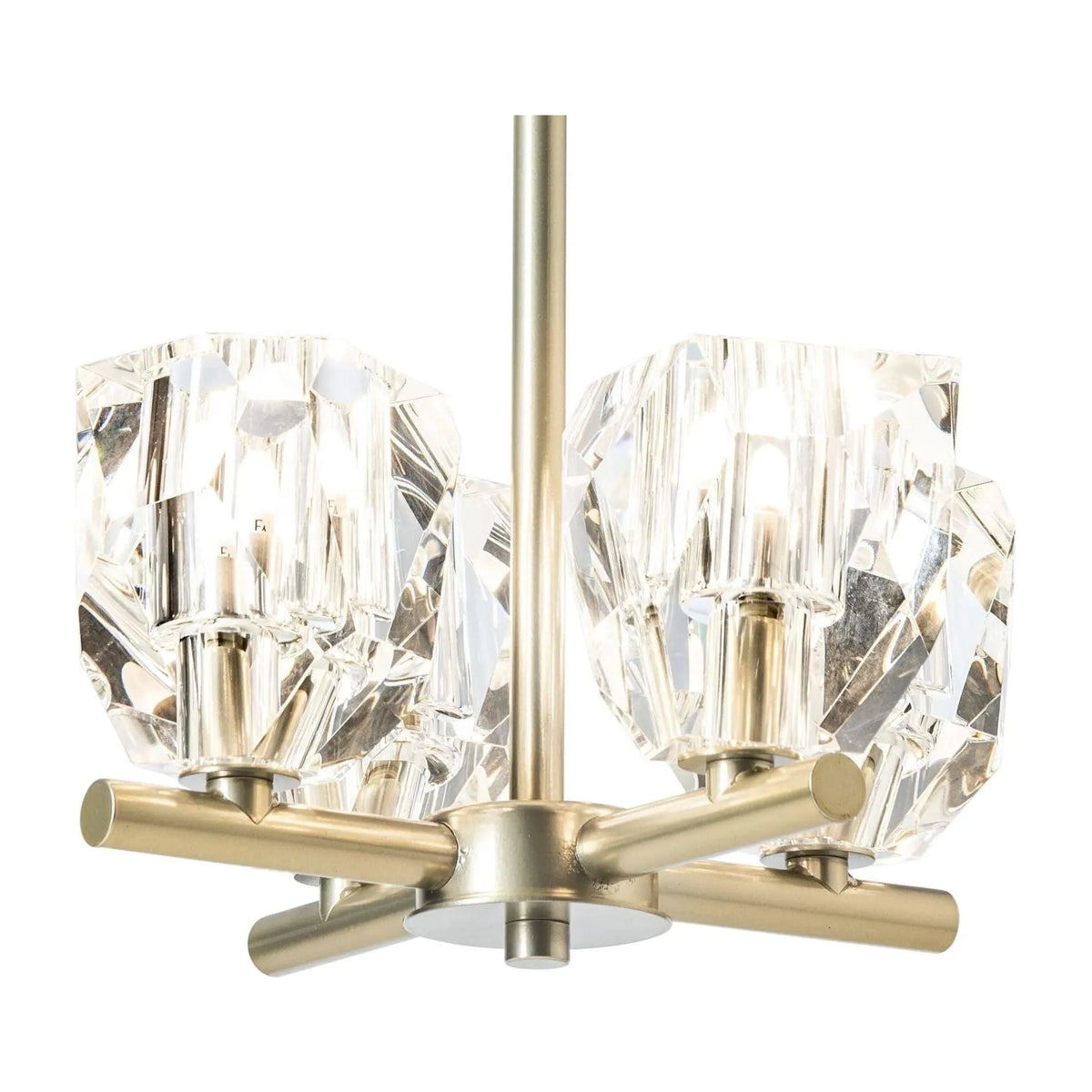 Hubbardton Forge - Gatsby 4-Light Semi-Flush/Pendant - 131061-SKT-MULT-86-CR | Montreal Lighting & Hardware