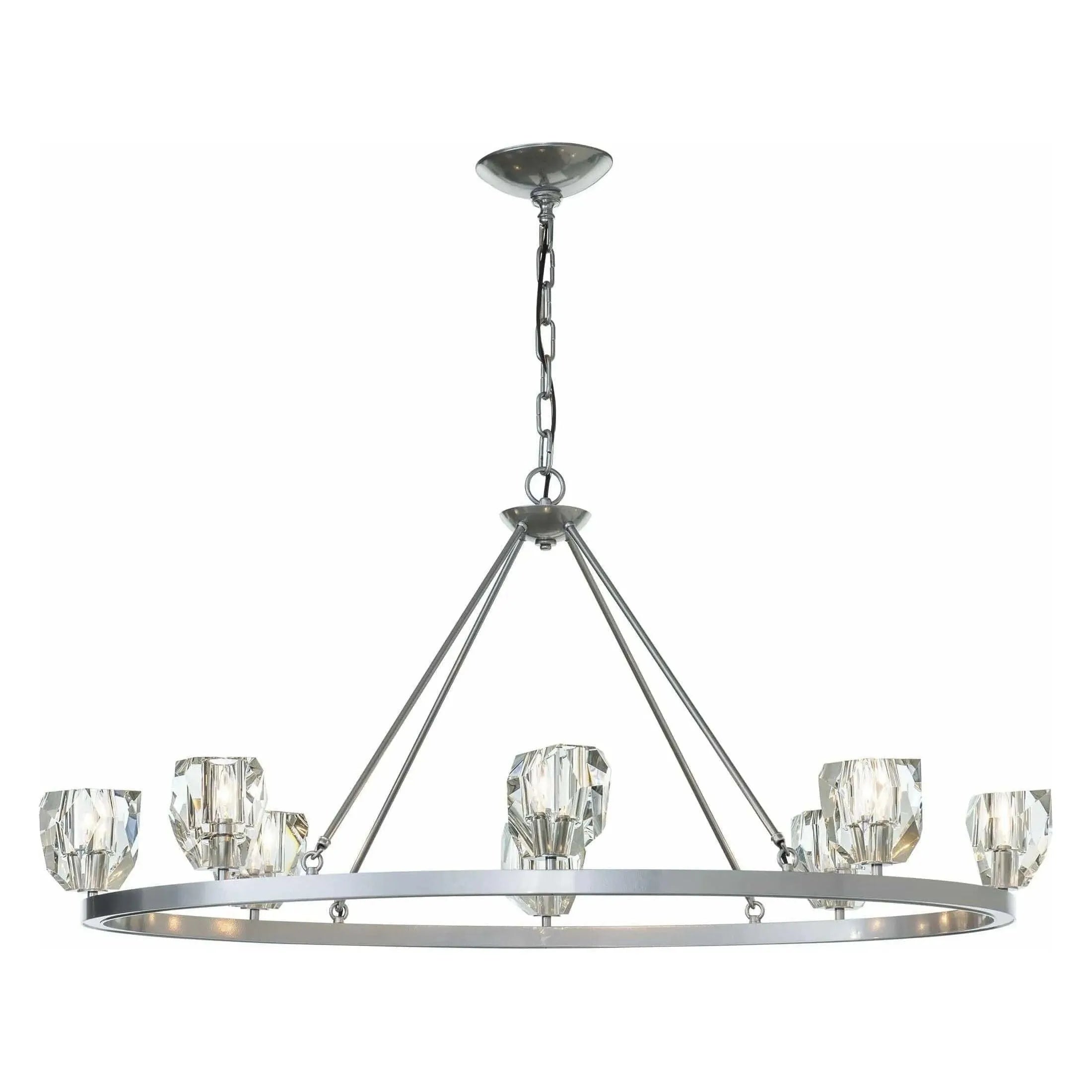 Hubbardton Forge - Gatsby 8-Light Chandelier - 105021-SKT-85-CR | Montreal Lighting & Hardware