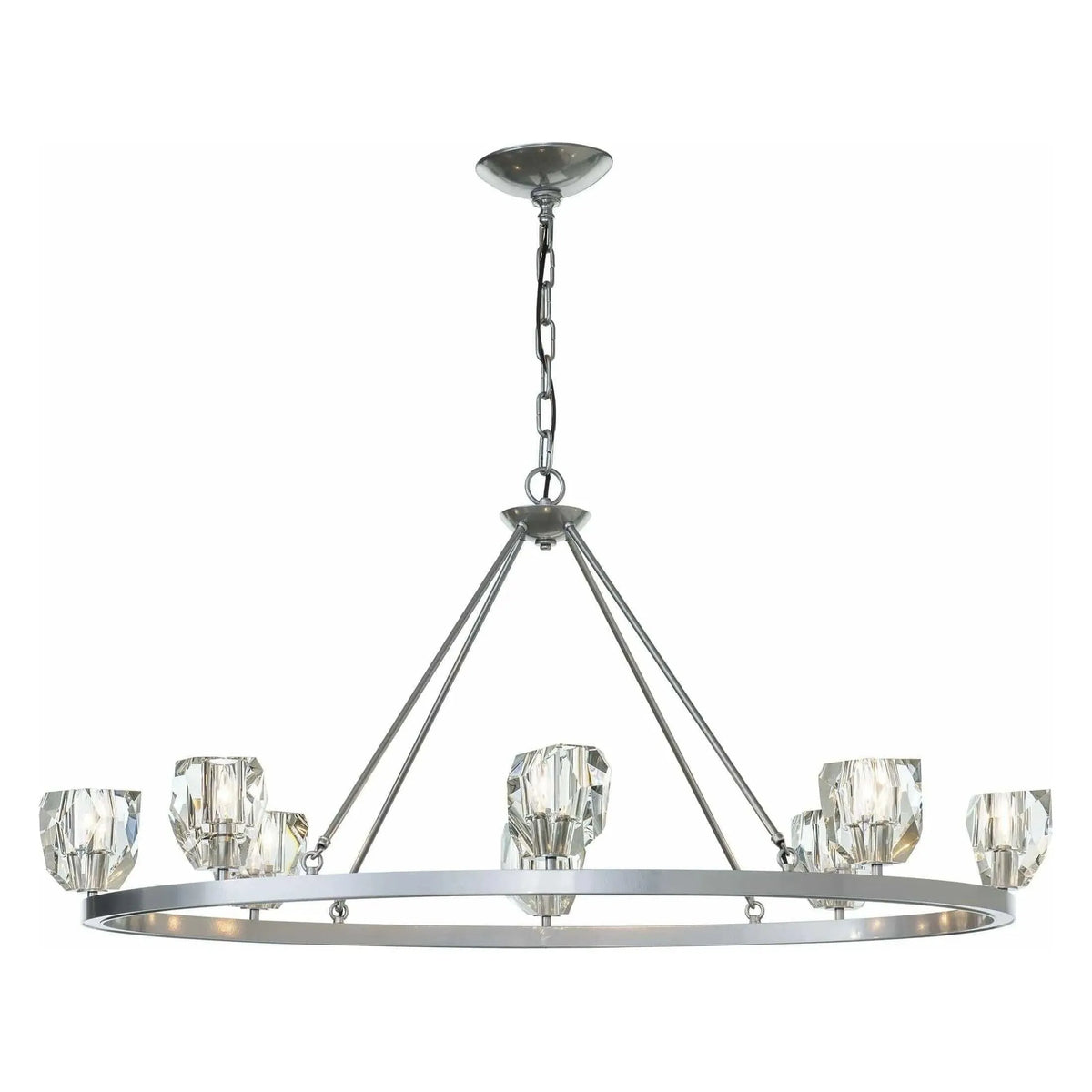Hubbardton Forge - Gatsby 8-Light Chandelier - 105021-SKT-85-CR | Montreal Lighting & Hardware