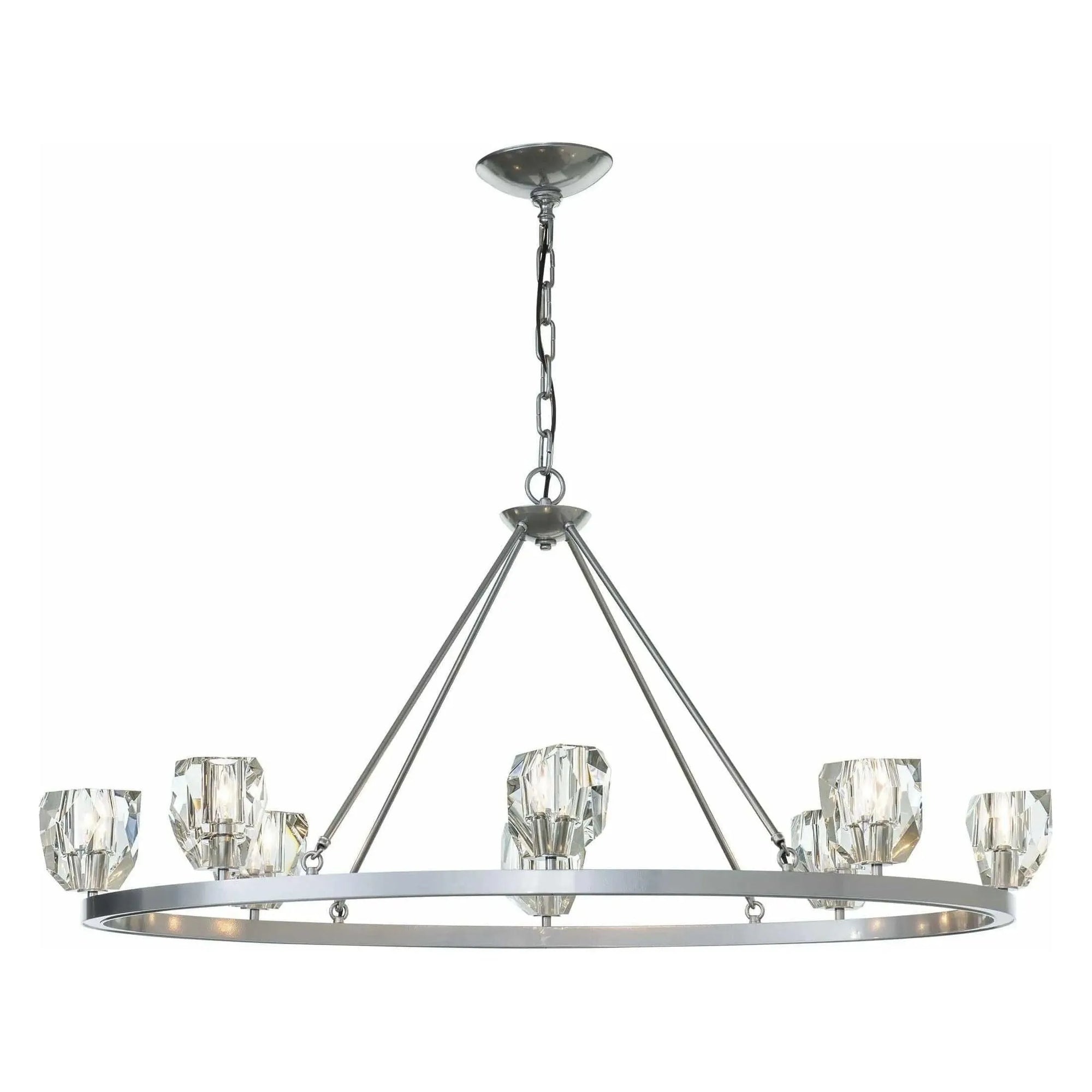 Hubbardton Forge - Gatsby 8-Light Chandelier - 105021-SKT-85-CR | Montreal Lighting & Hardware