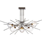 Hubbardton Forge - Griffin 42 pouces à six lumières Suspension - 137750-SKT-STND-07-ZM0588 | Montreal Luminaire & Quincaillerie