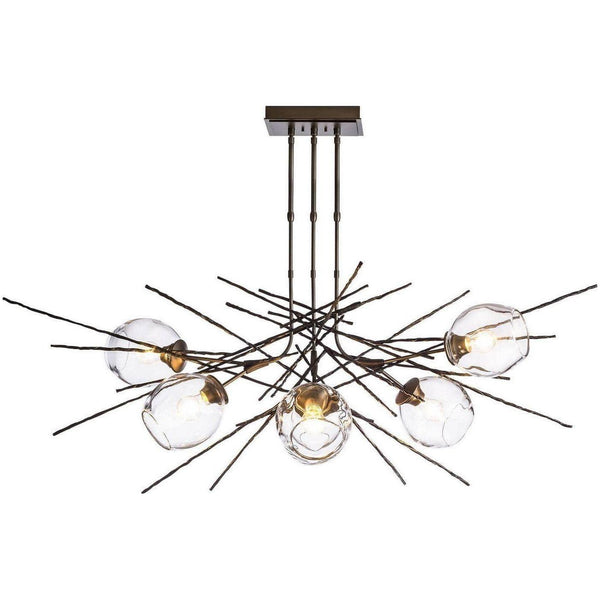 Griffin 42 pouces à six lumières Suspension par Hubbardton Forge | Modèle d'exposition