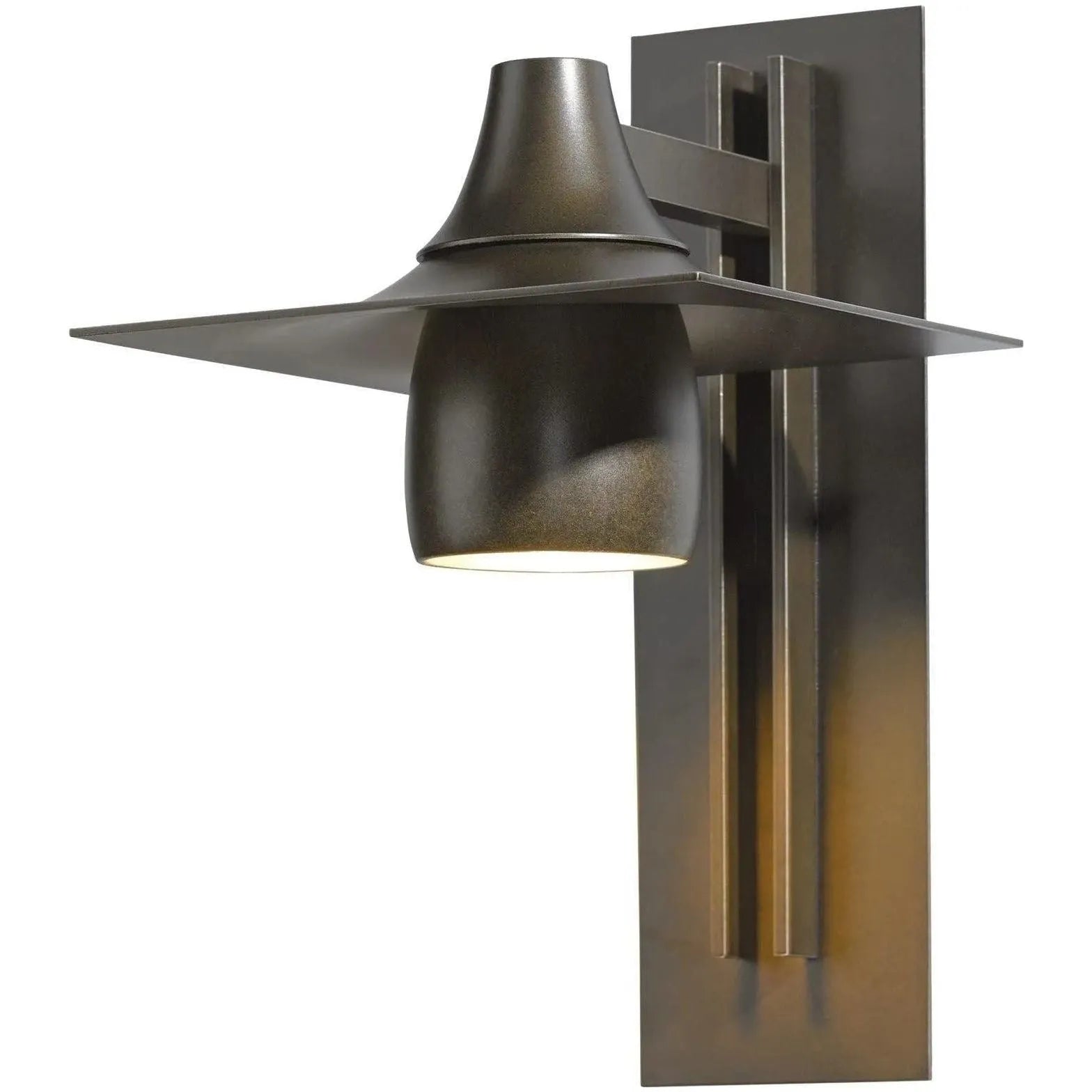 Hubbardton Forge - Hood 16-Inch One Light Outdoor Wall Sconce - 306567-SKT-75 | Montreal Lighting & Hardware