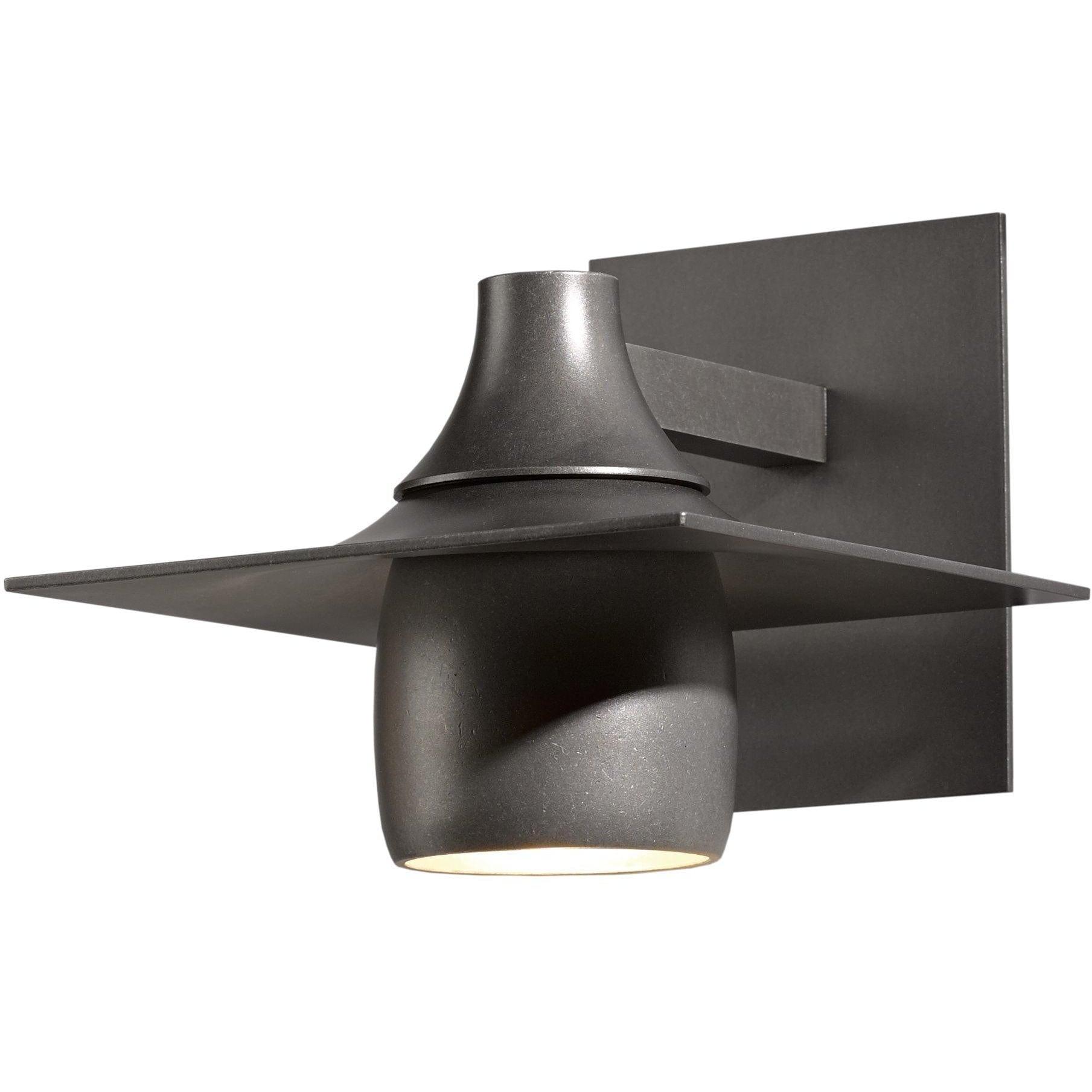 Hubbardton Forge - Hood 6-Inch One Light Outdoor Wall Sconce - 306563-SKT-78 | Montreal Lighting & Hardware